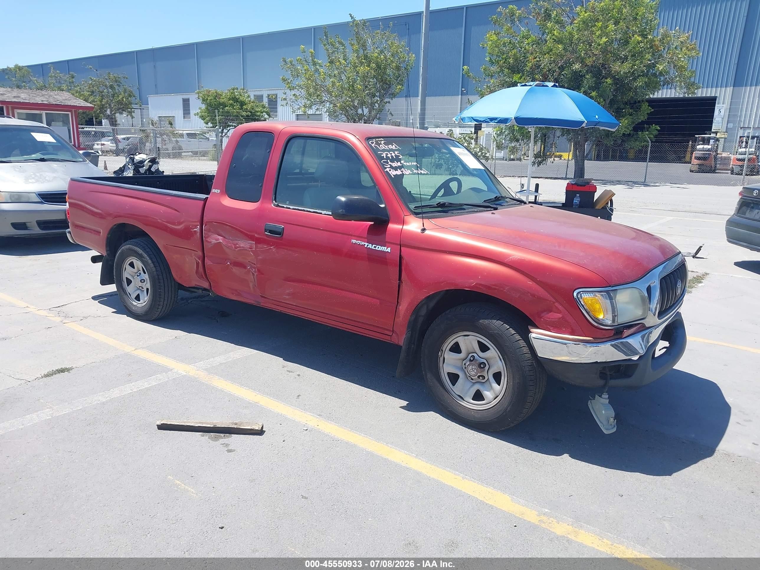 2004 Toyota Tacoma   Красный vin: 5TEVL52N44Z384549