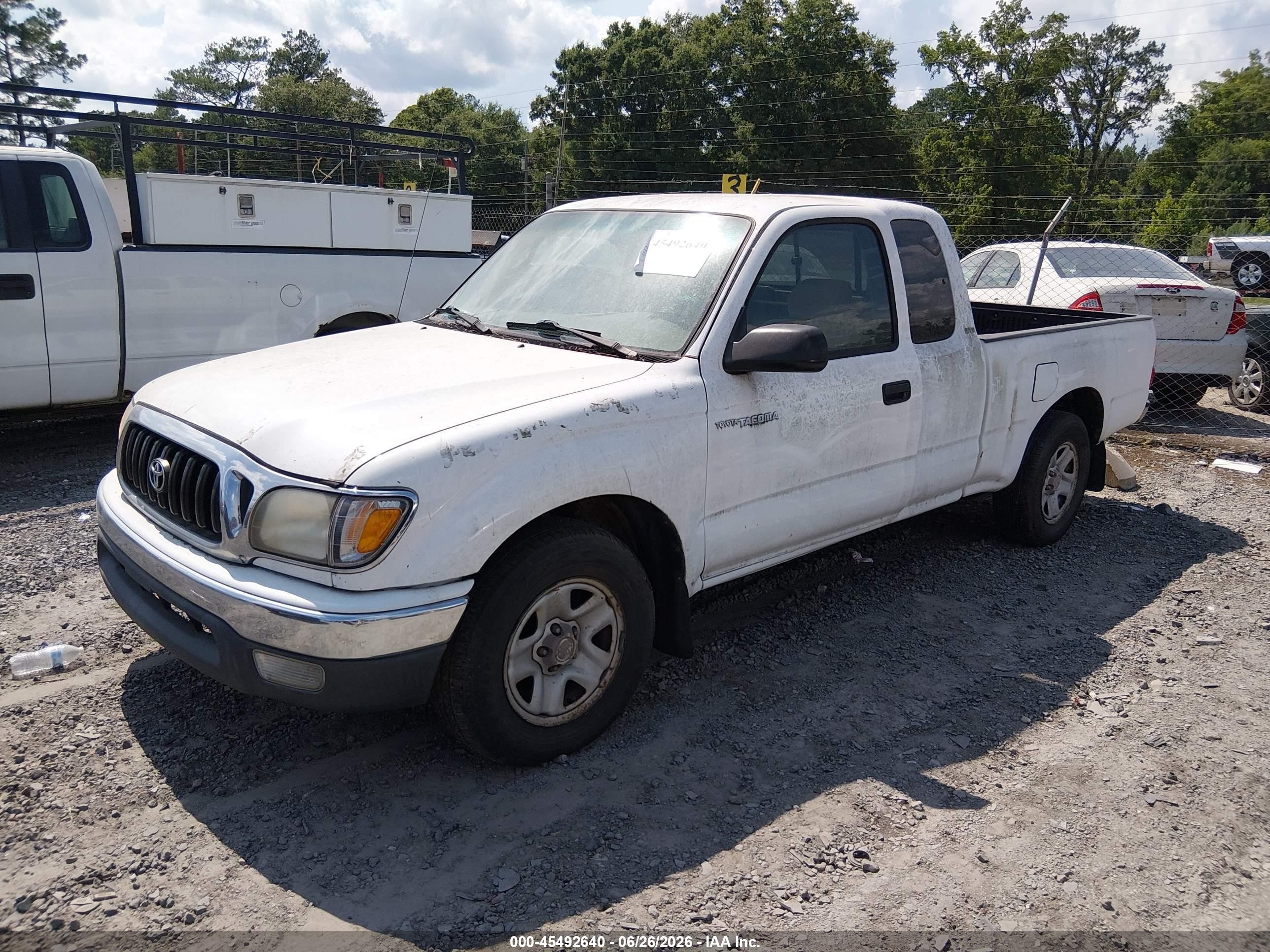 2003 Toyota Tacoma   White vin: 5TEVL52N53Z149057