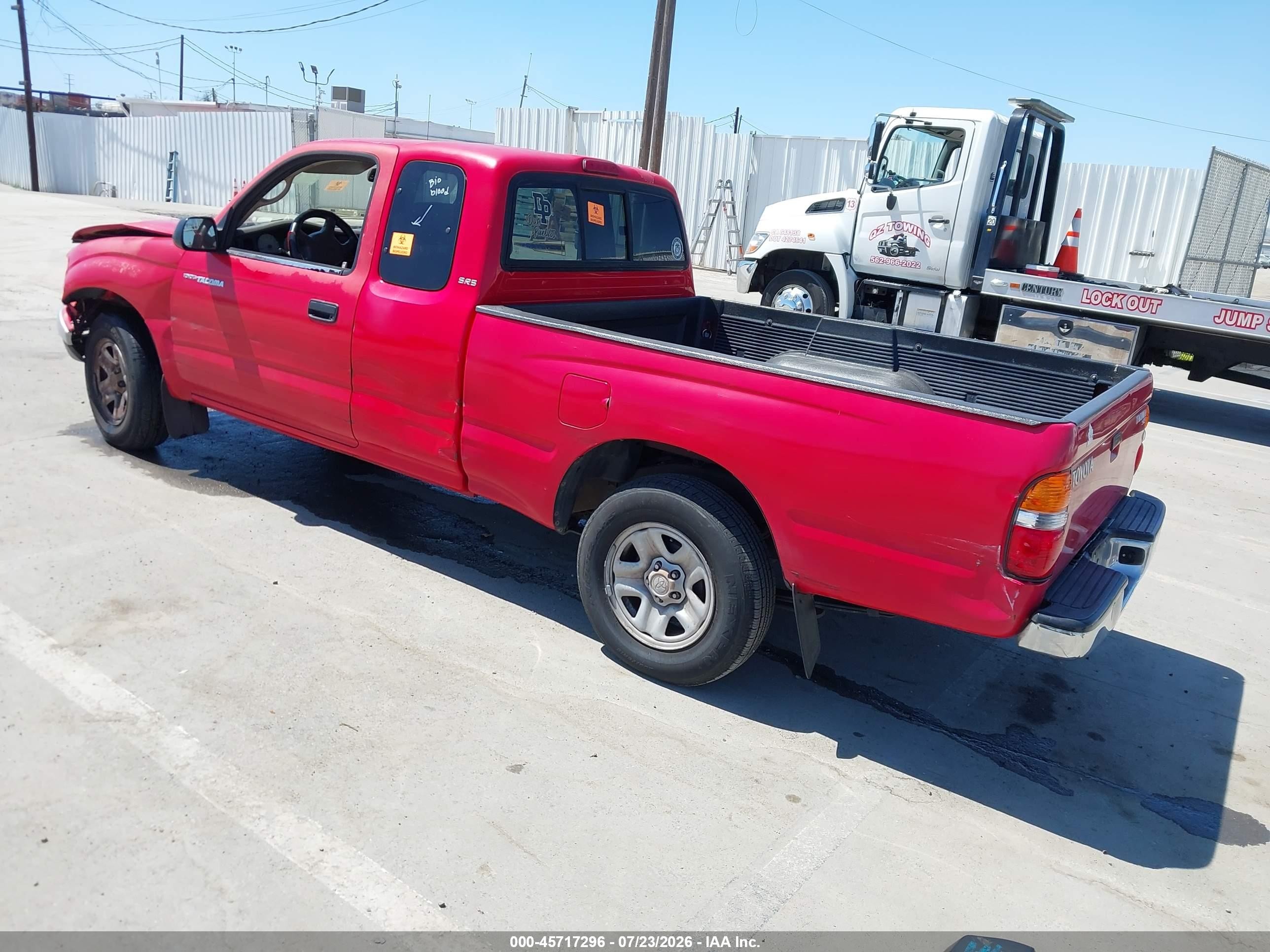 2003 Toyota Tacoma Red vin: 5TEVL52N53Z256349