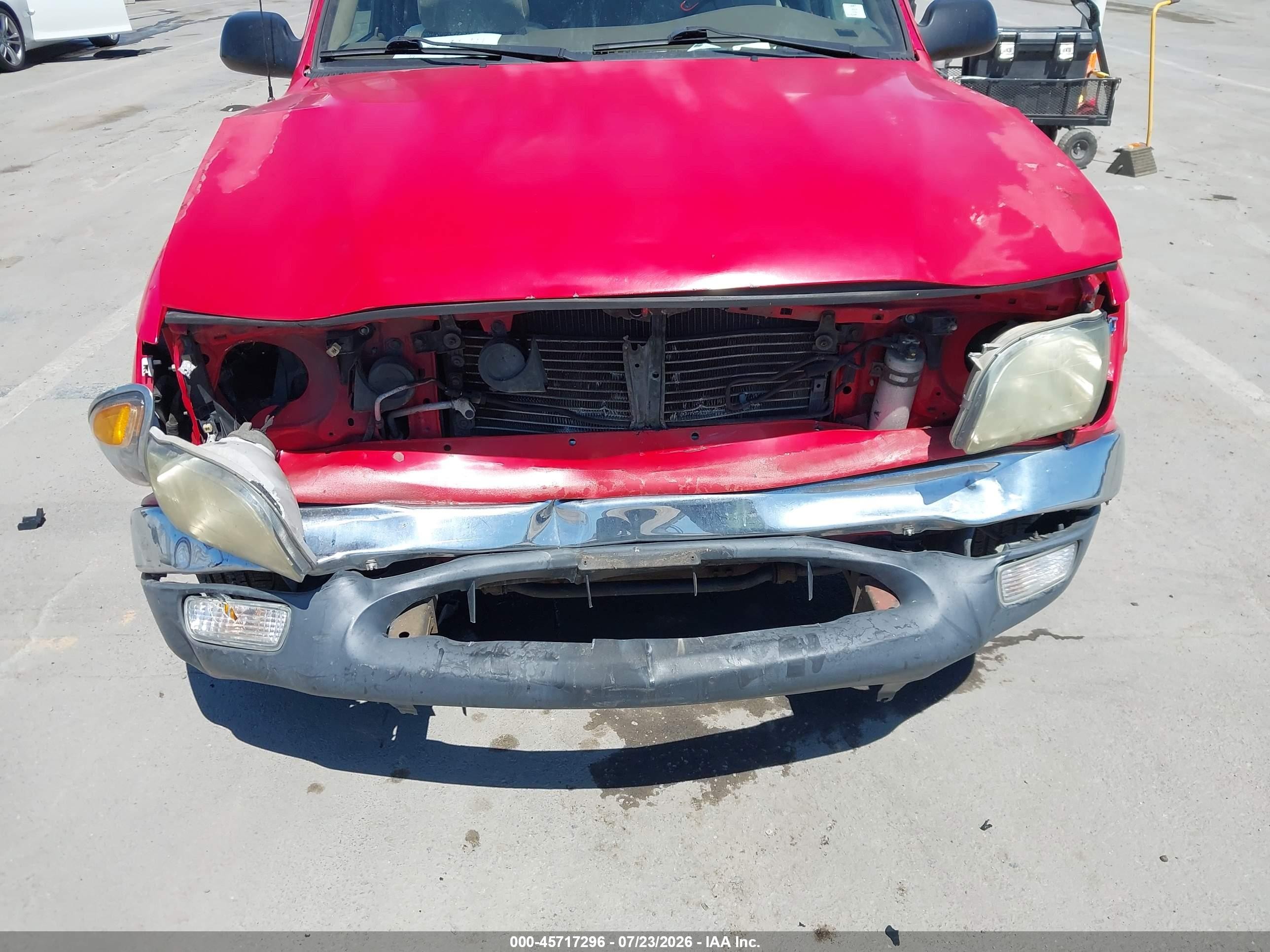 2003 Toyota Tacoma Red vin: 5TEVL52N53Z256349