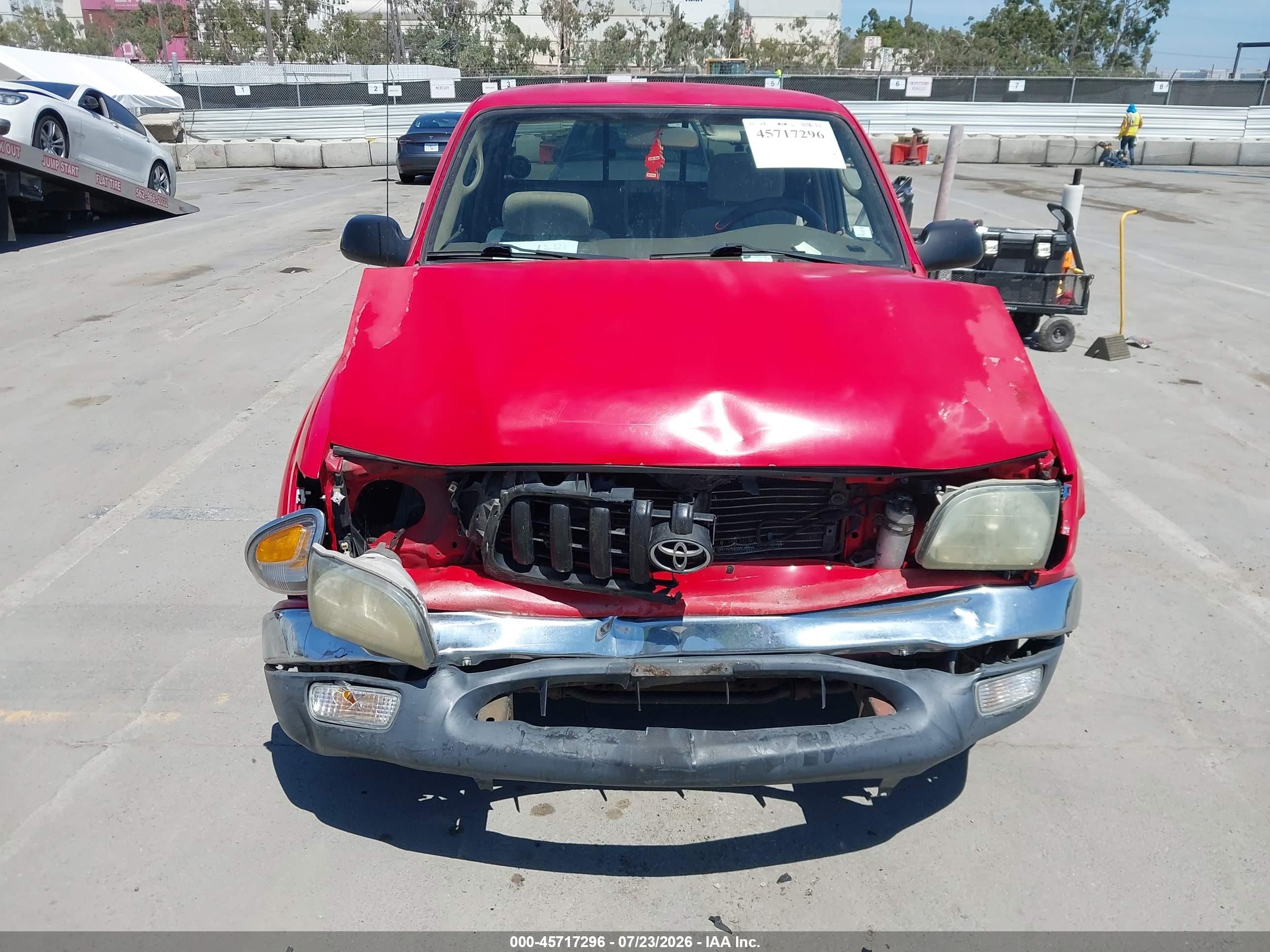 2003 Toyota Tacoma Red vin: 5TEVL52N53Z256349