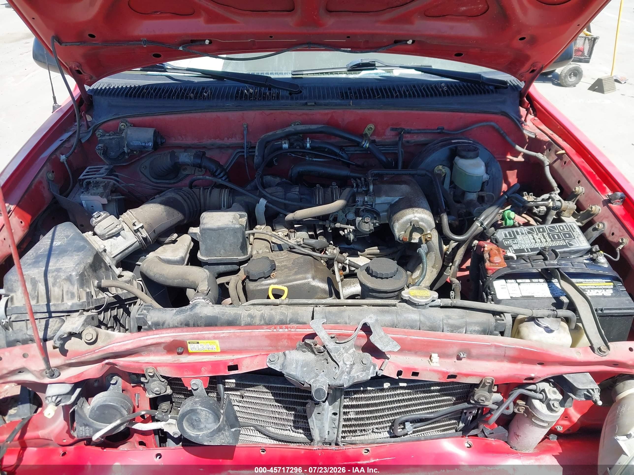 2003 Toyota Tacoma Red vin: 5TEVL52N53Z256349