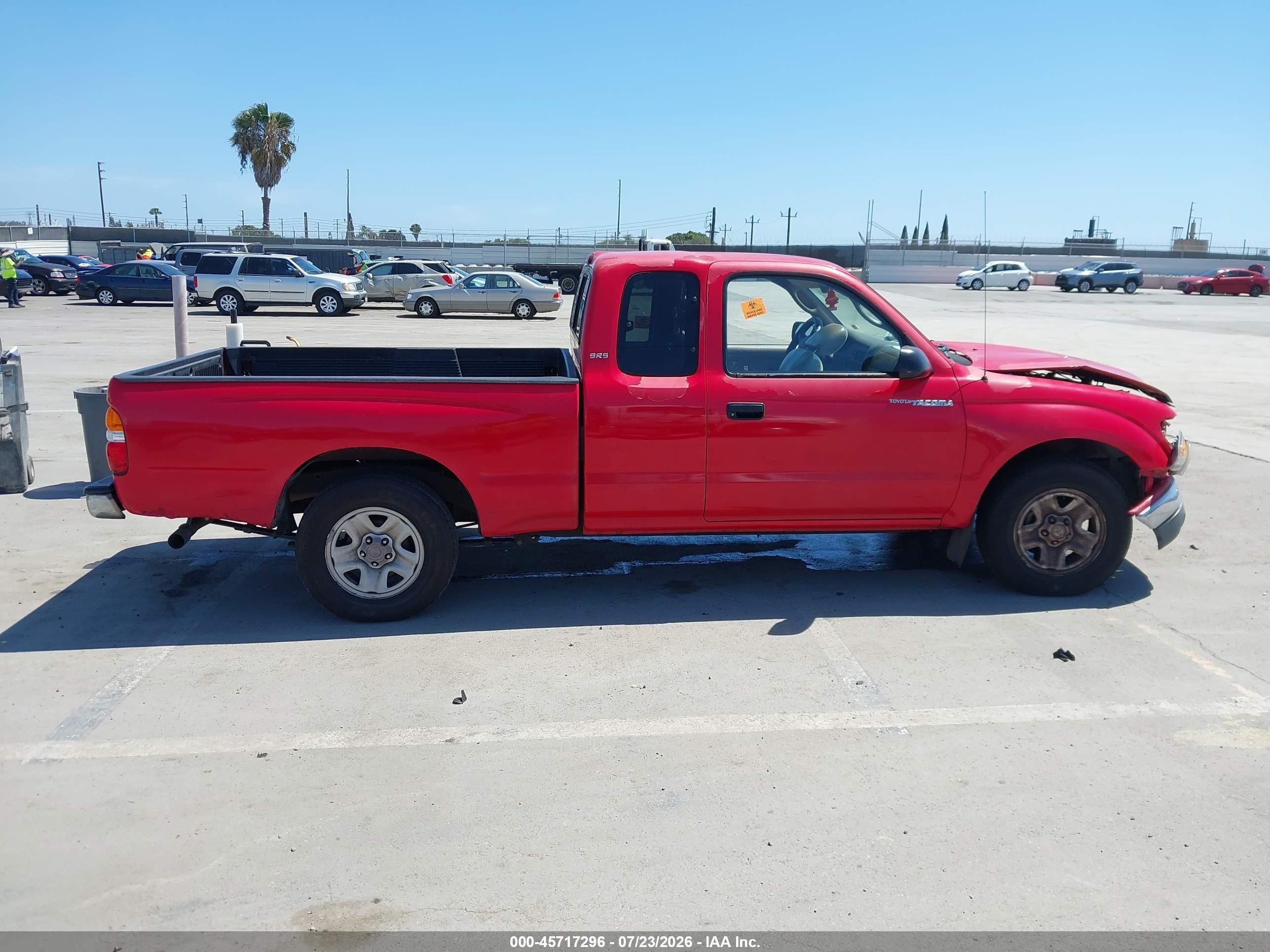2003 Toyota Tacoma Red vin: 5TEVL52N53Z256349