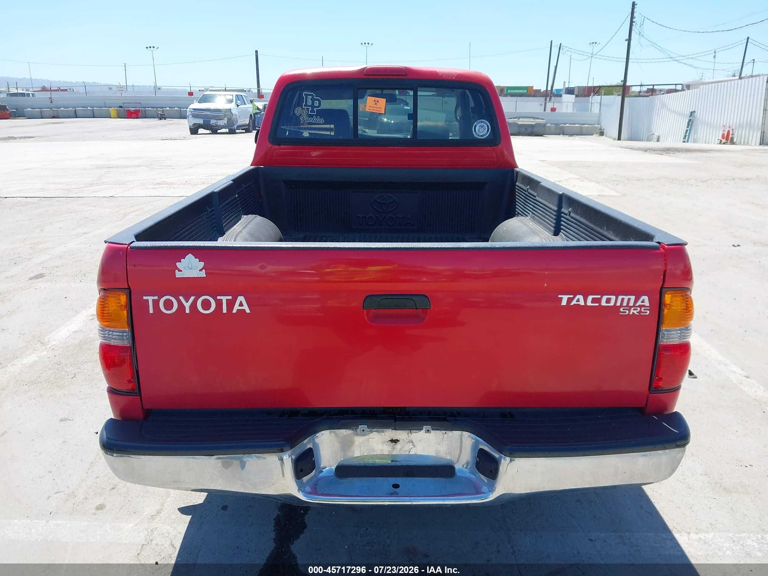 2003 Toyota Tacoma Red vin: 5TEVL52N53Z256349