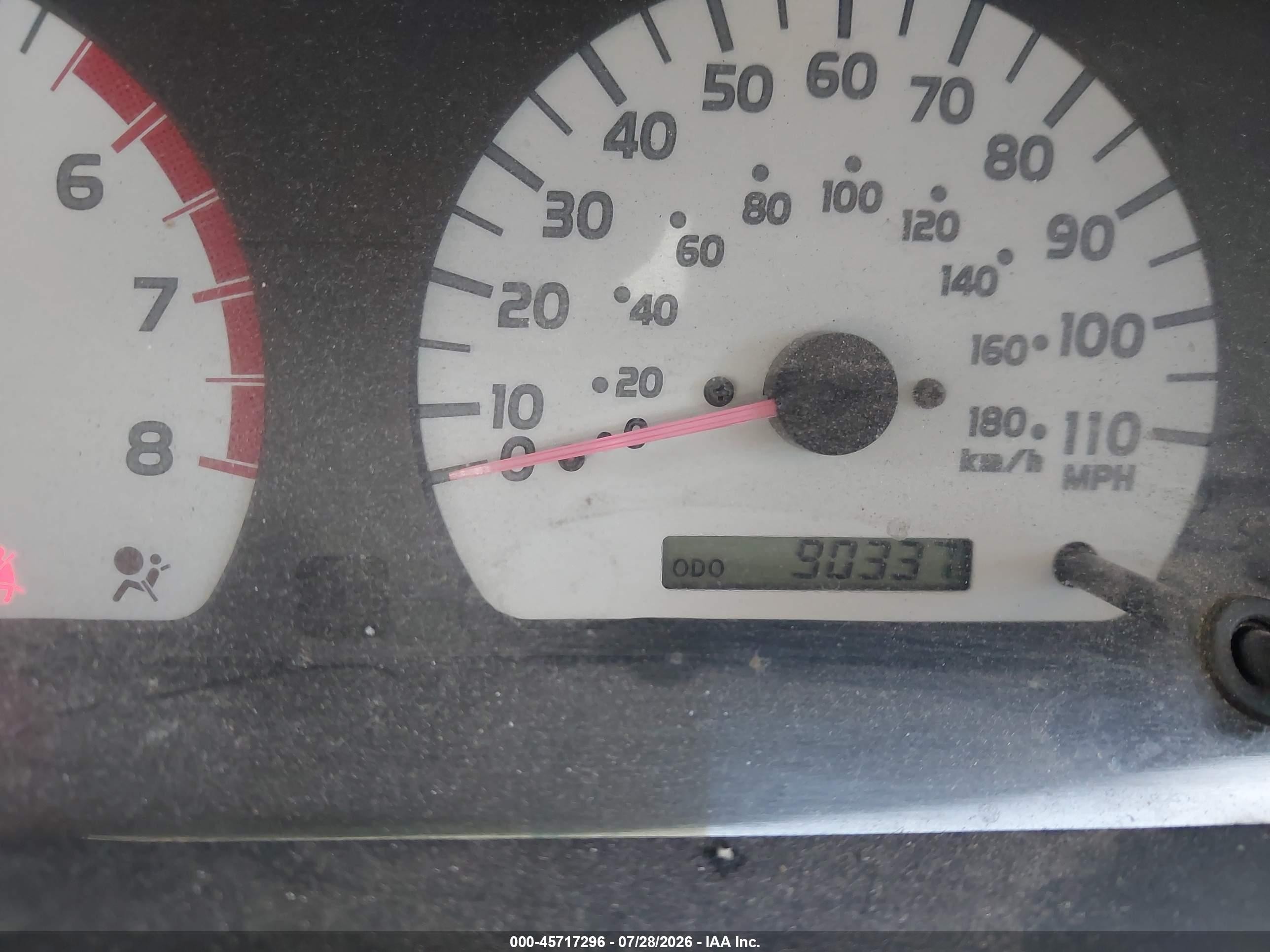 2003 Toyota Tacoma   Red vin: 5TEVL52N53Z256349