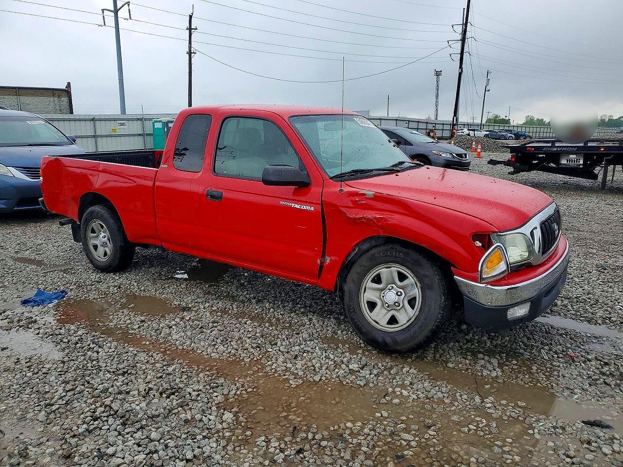 2004 Toyota Tacoma Xtracab Red vin: 5TEVL52N54Z369624