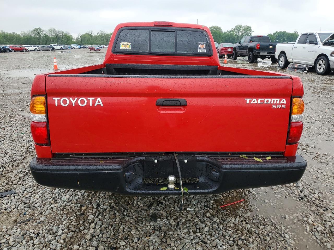 2004 Toyota Tacoma Xtracab Red vin: 5TEVL52N54Z369624