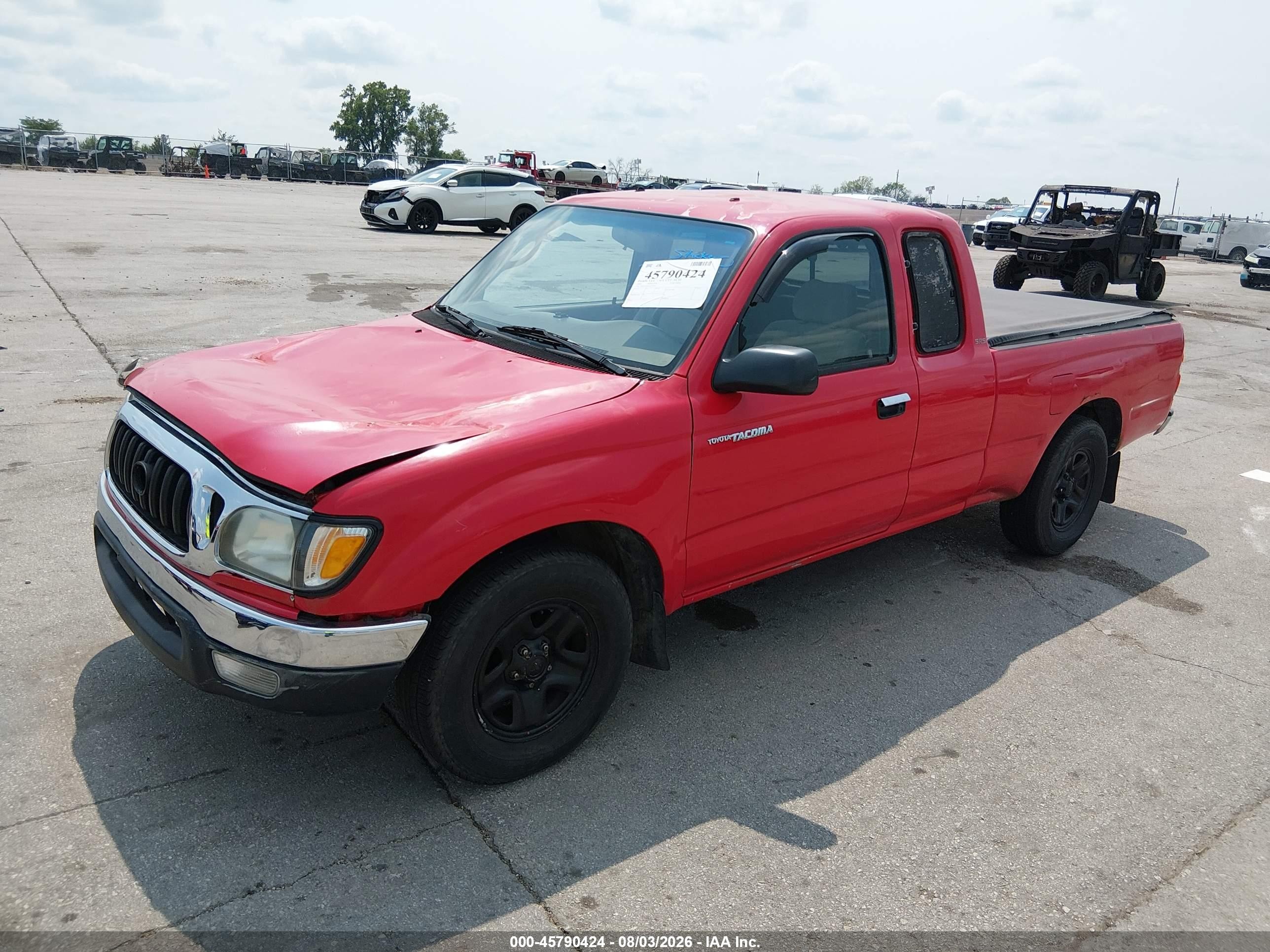 2003 Toyota Tacoma   Red vin: 5TEVL52N63Z219505