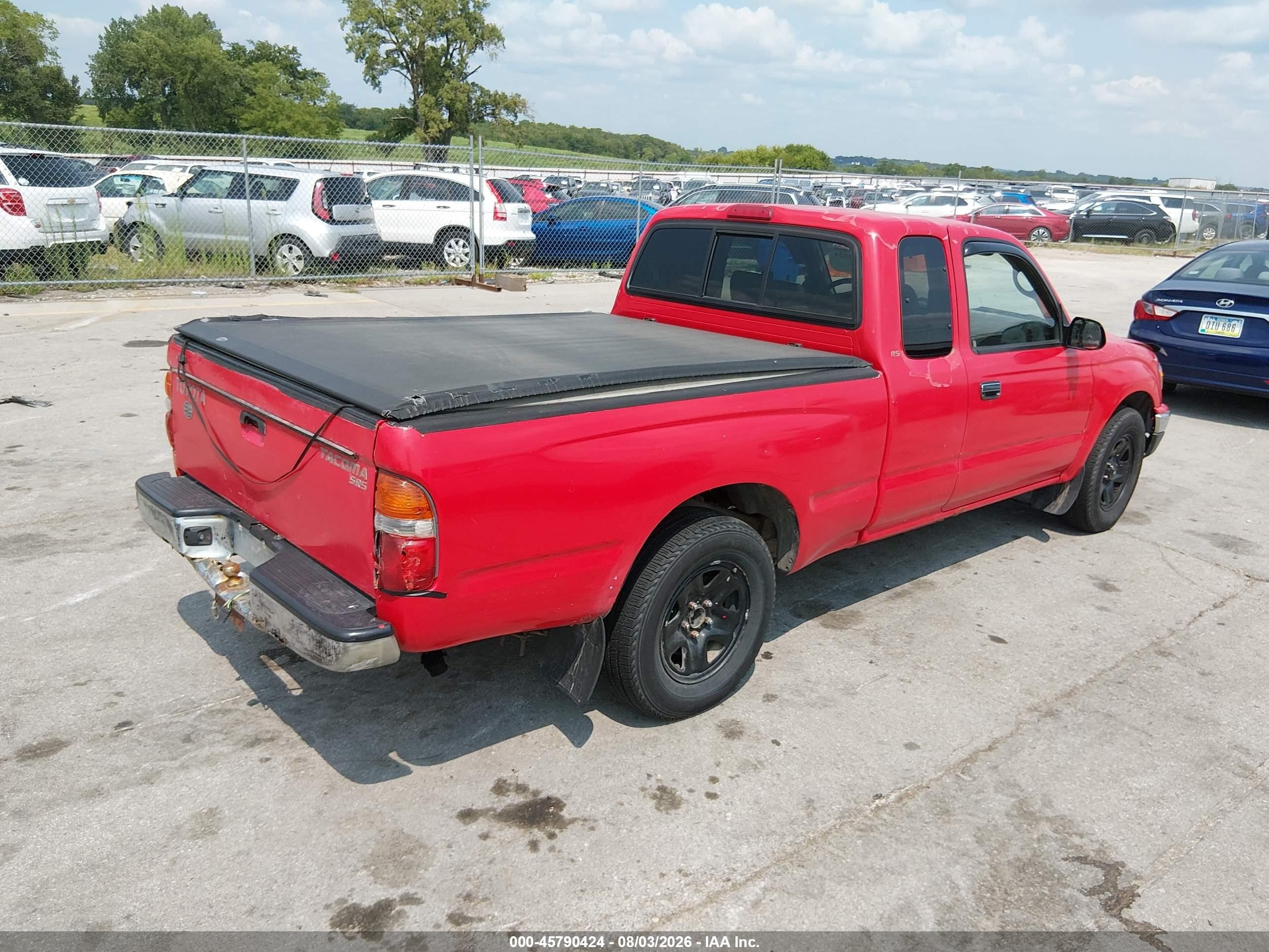 2003 Toyota Tacoma   Red vin: 5TEVL52N63Z219505