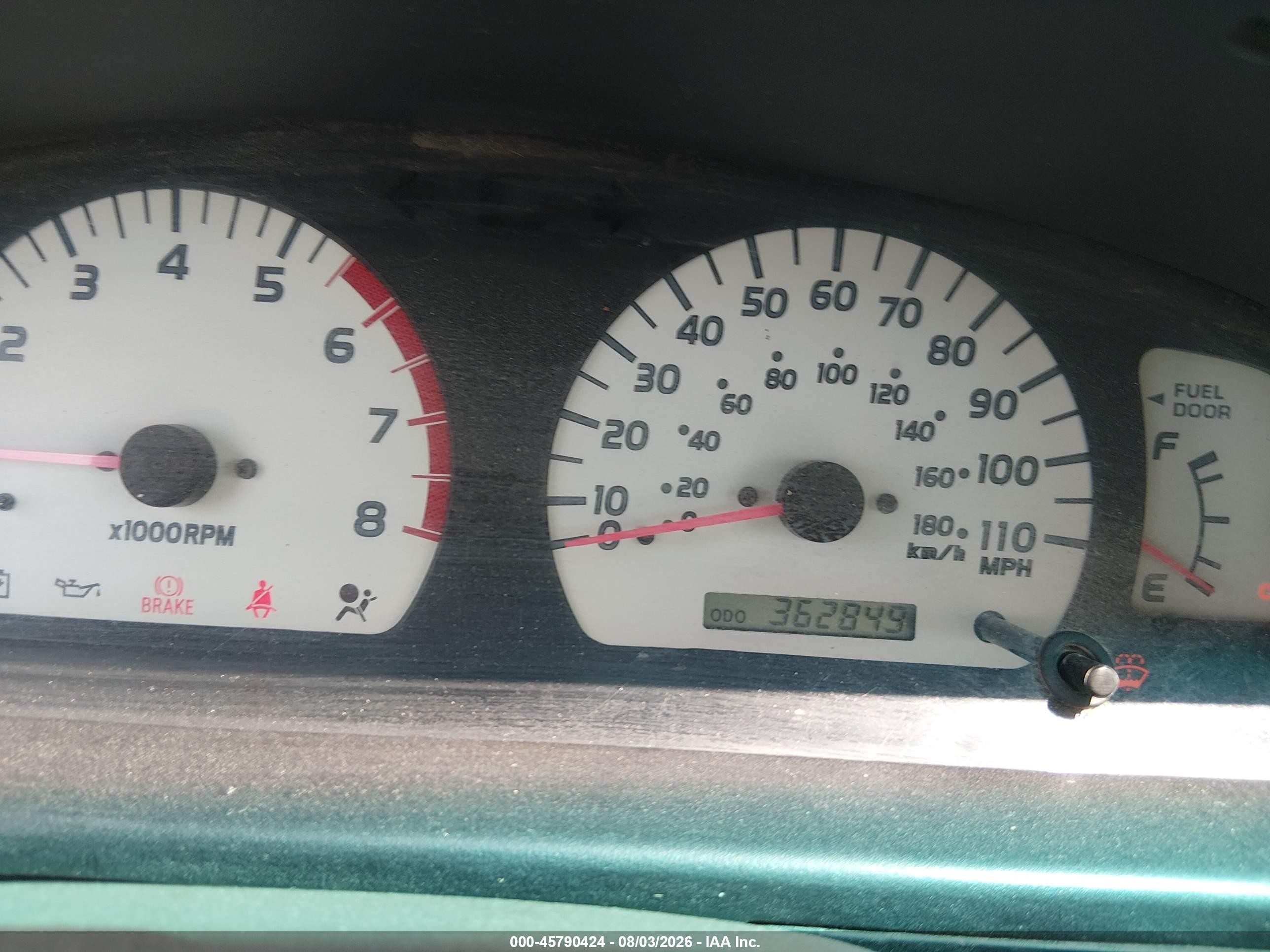 2003 Toyota Tacoma   Red vin: 5TEVL52N63Z219505