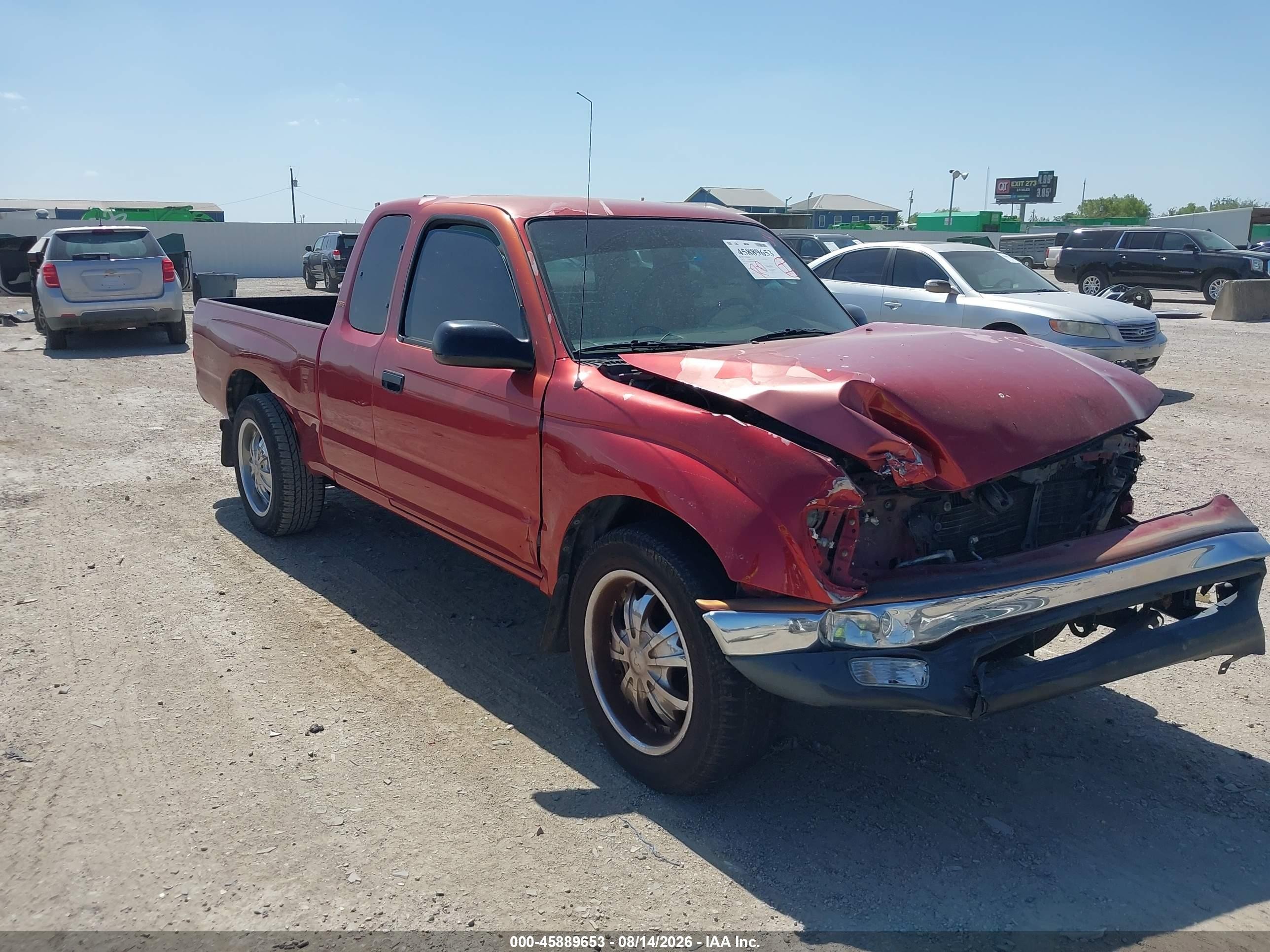 2003 Toyota Tacoma   Burgundy vin: 5TEVL52N63Z291868