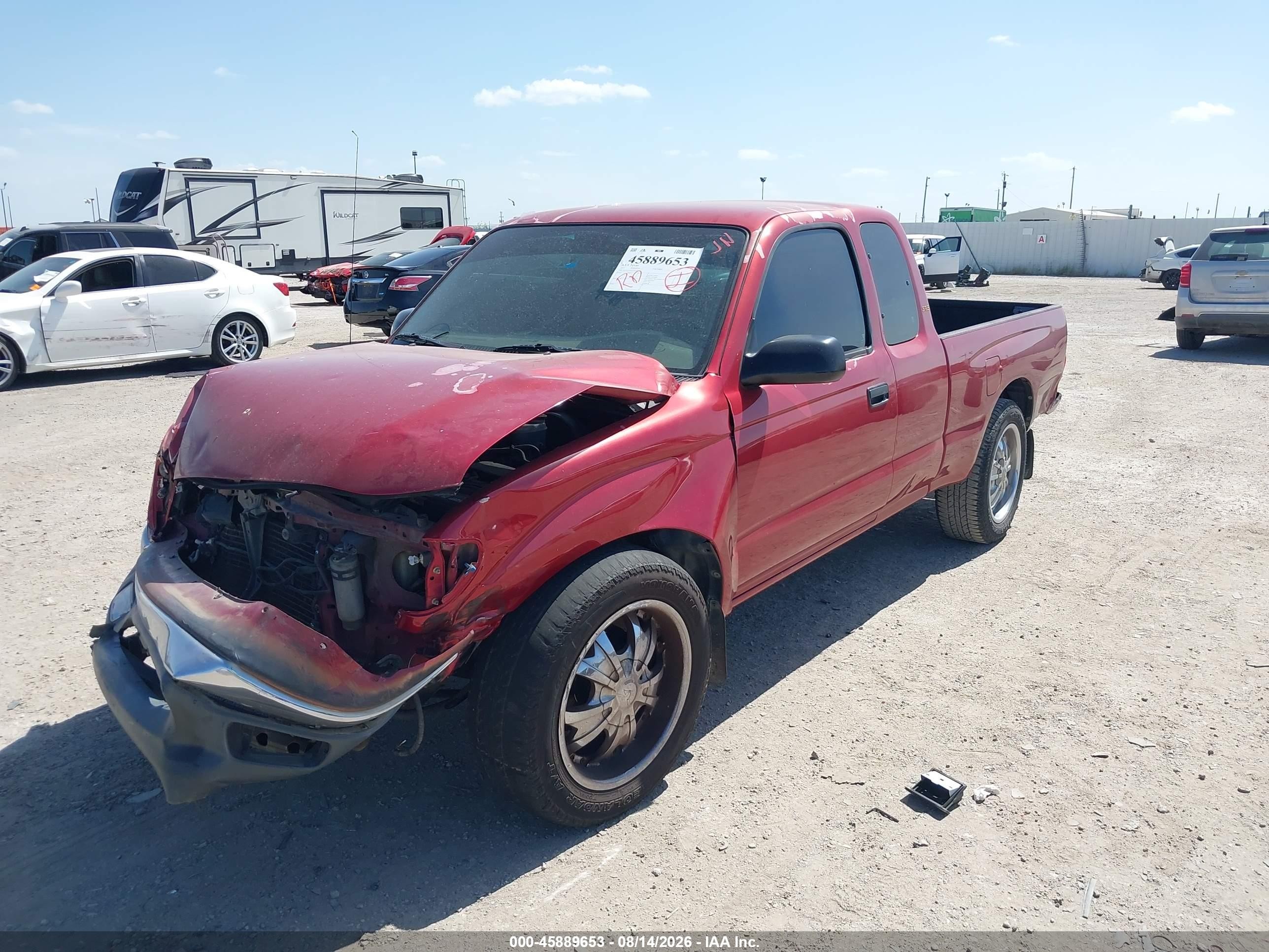 2003 Toyota Tacoma   Burgundy vin: 5TEVL52N63Z291868