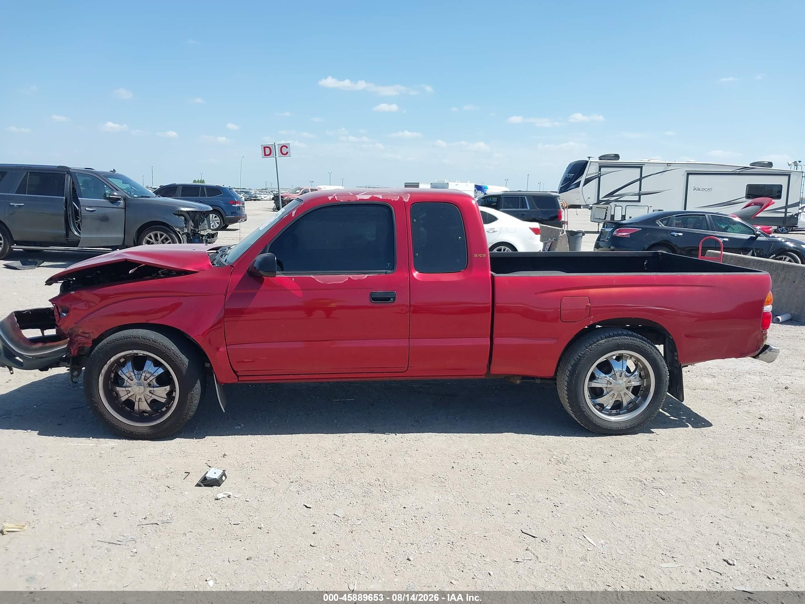 2003 Toyota Tacoma   Burgundy vin: 5TEVL52N63Z291868