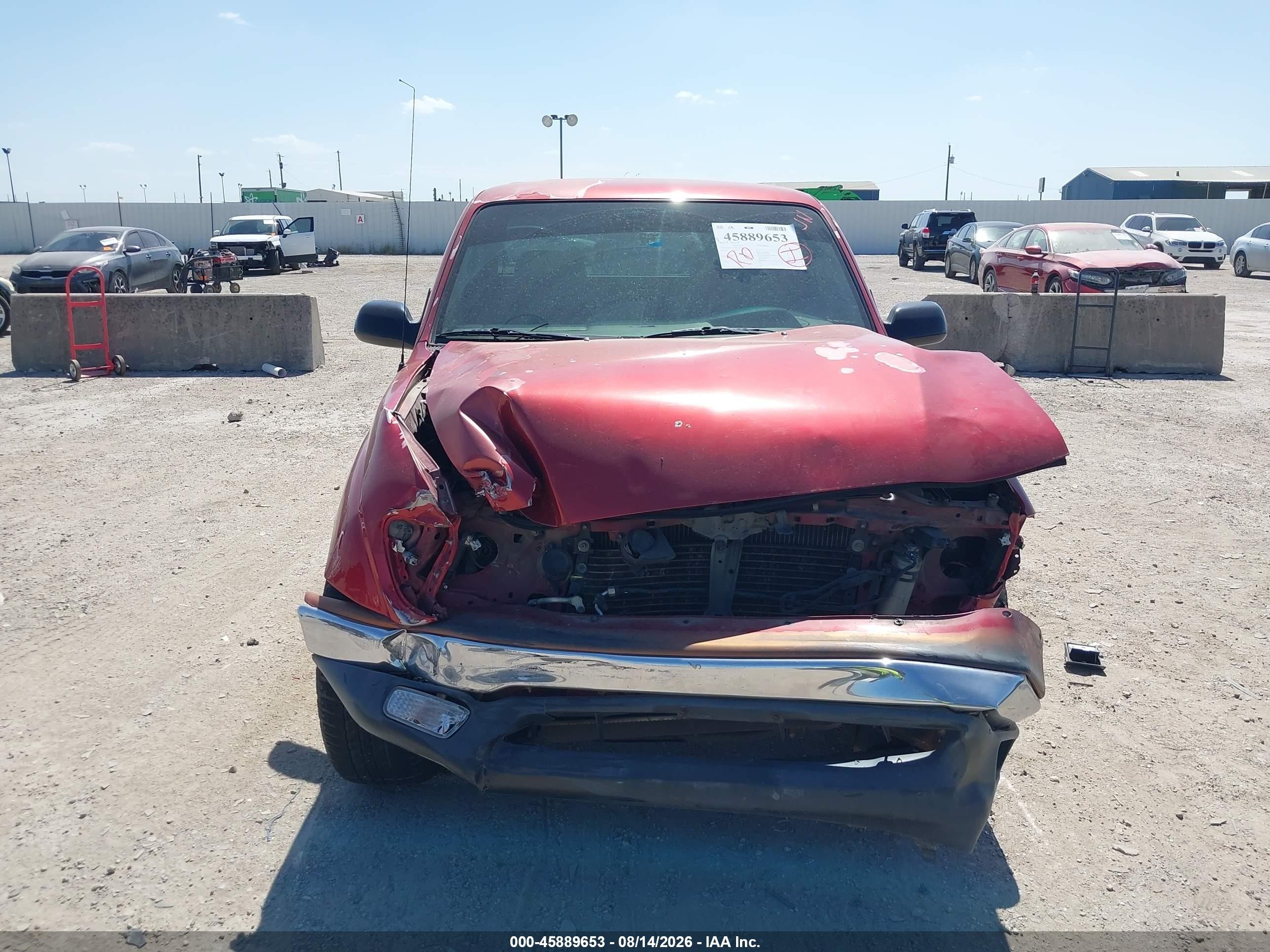 2003 Toyota Tacoma   Burgundy vin: 5TEVL52N63Z291868