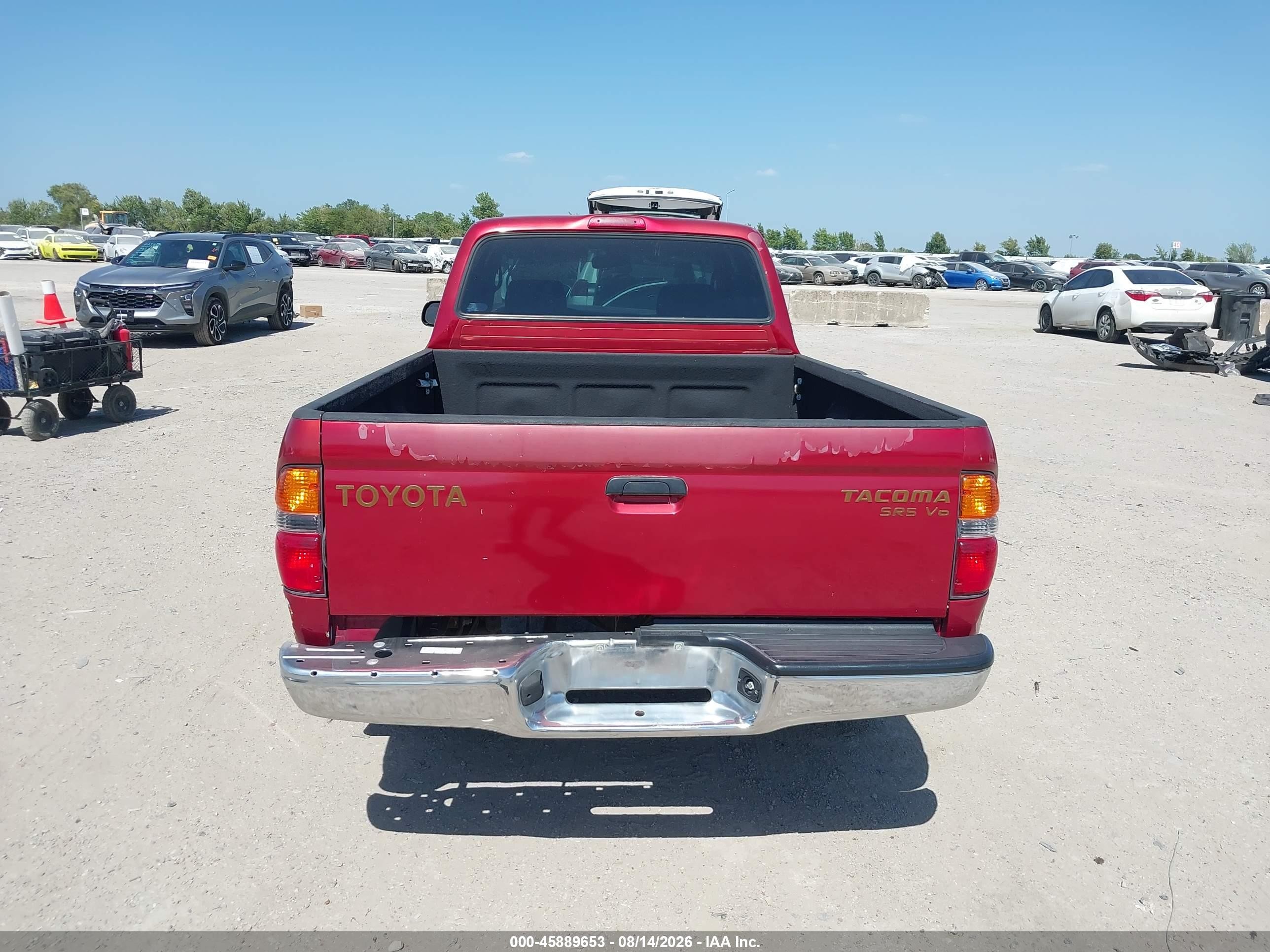 2003 Toyota Tacoma   Burgundy vin: 5TEVL52N63Z291868