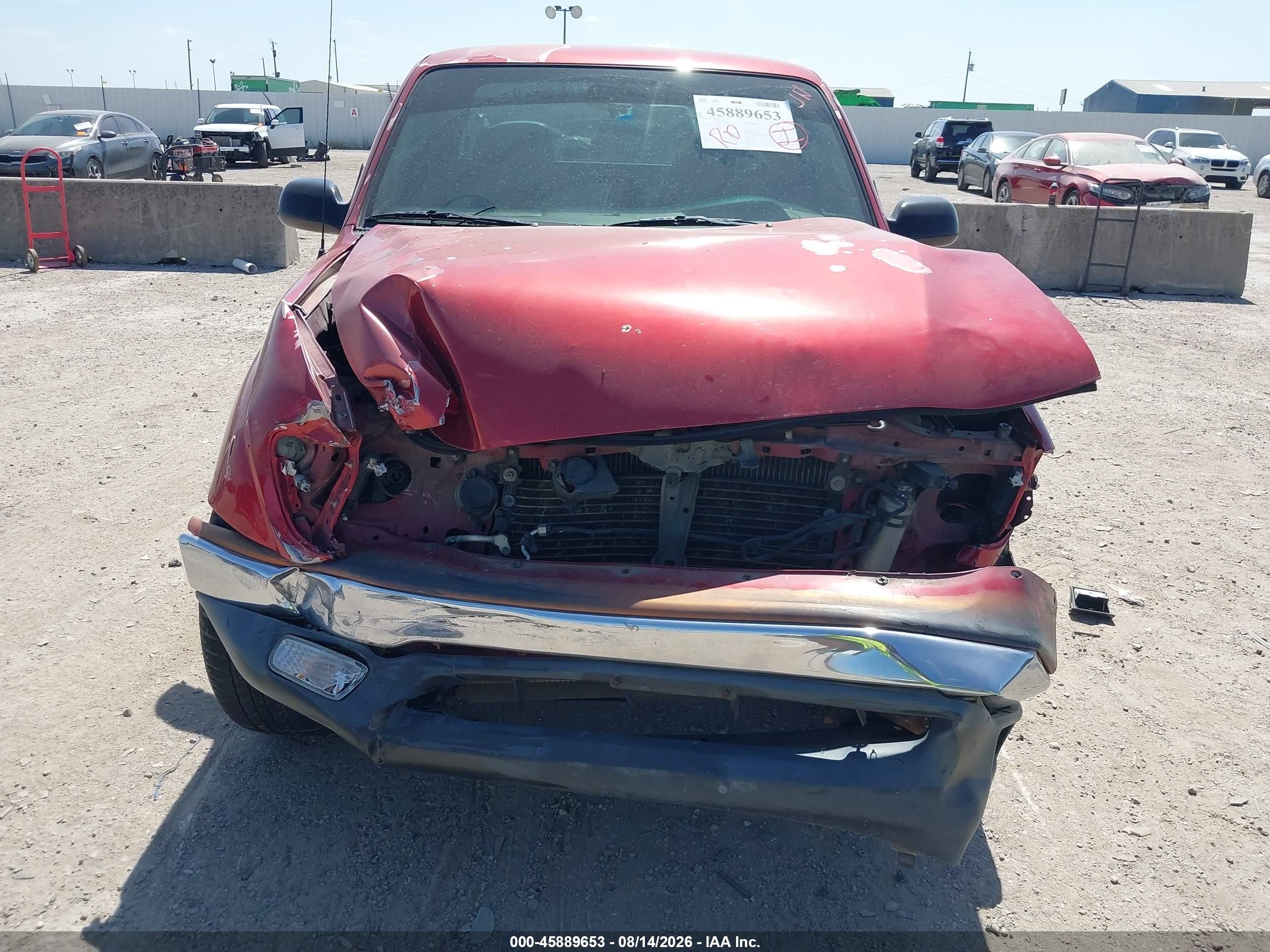 2003 Toyota Tacoma   Burgundy vin: 5TEVL52N63Z291868