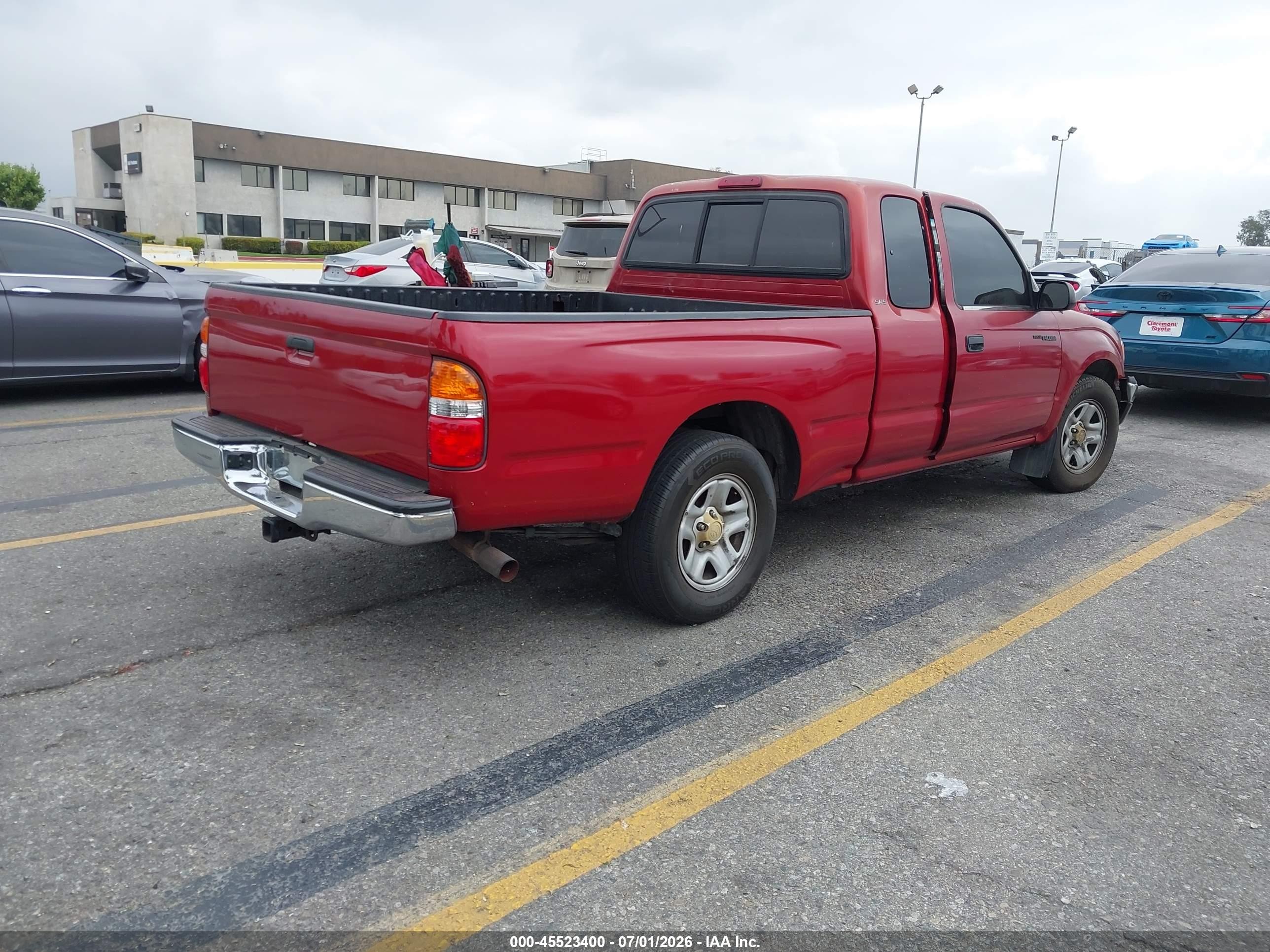 2004 Toyota Tacoma   Beige vin: 5TEVL52N64Z381958