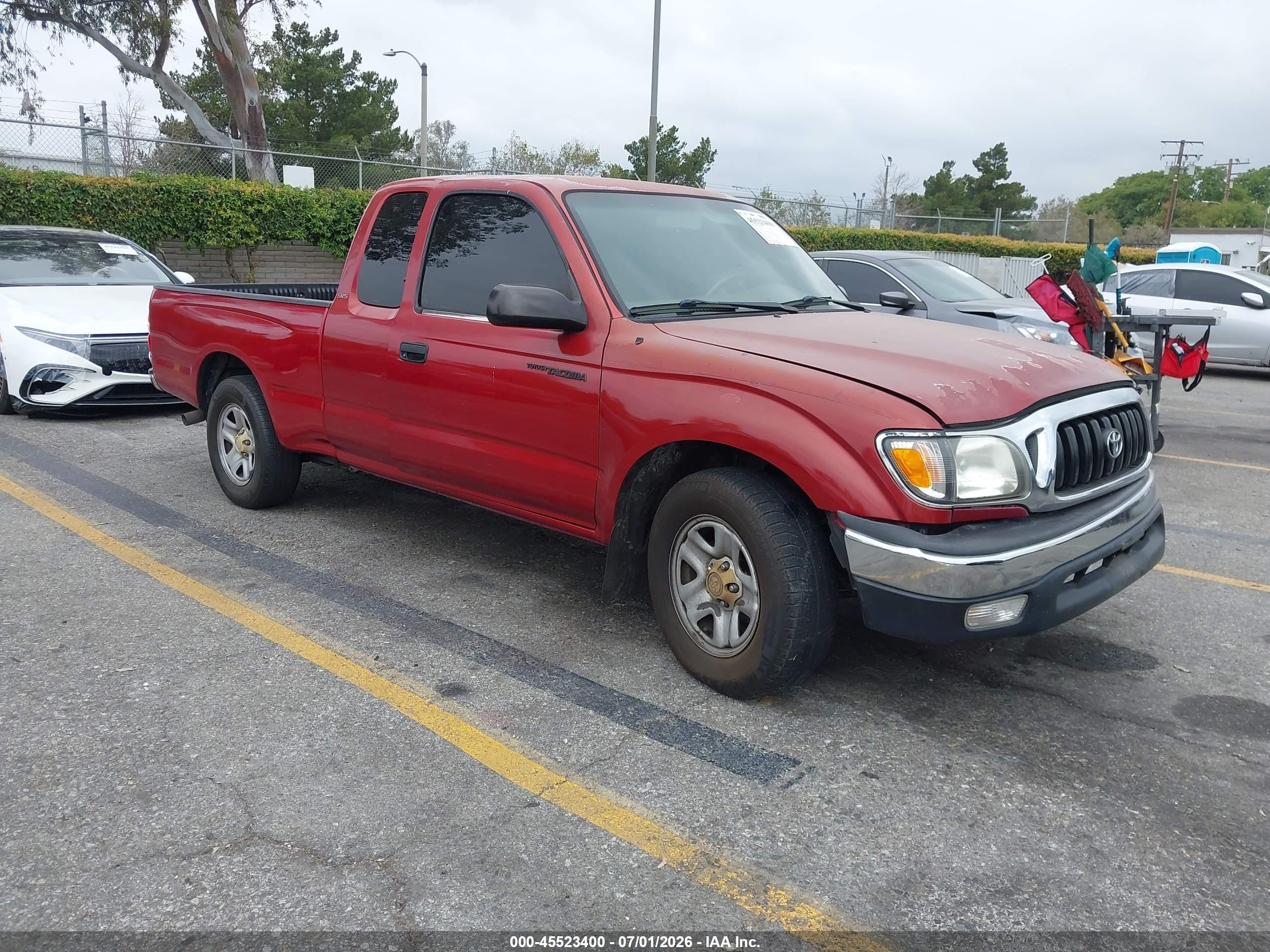 2004 Toyota Tacoma   Beige vin: 5TEVL52N64Z381958