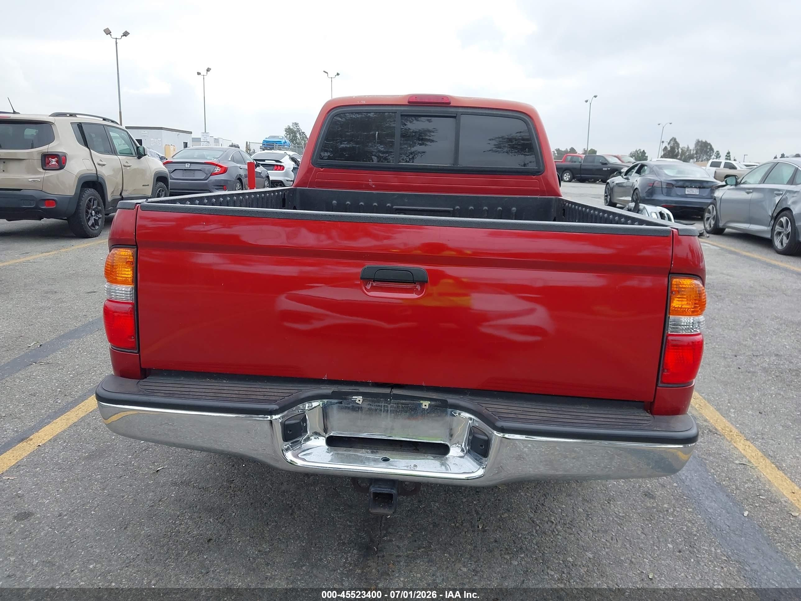 2004 Toyota Tacoma   Beige vin: 5TEVL52N64Z381958