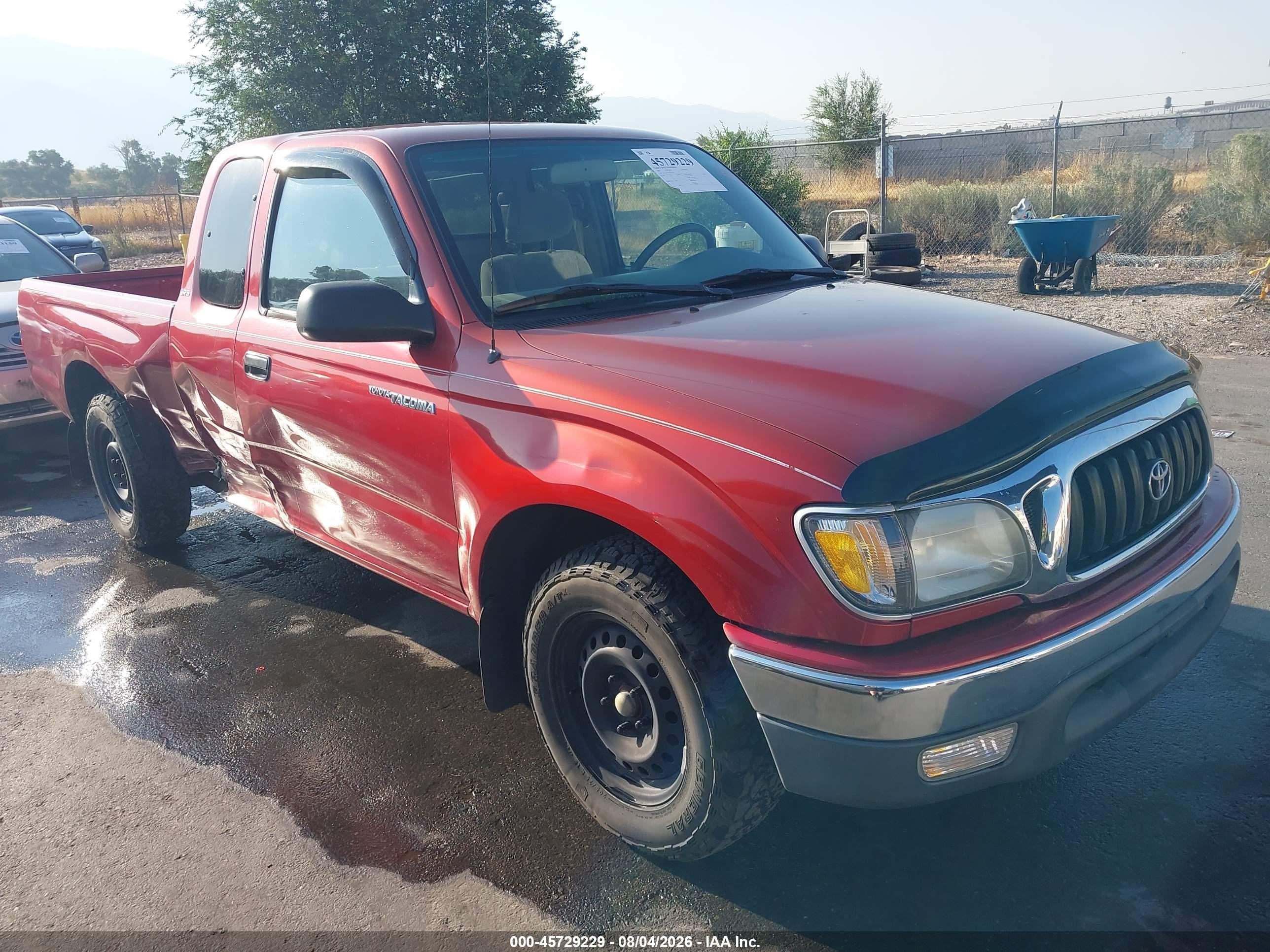 2001 Toyota Tacoma Red vin: 5TEVL52N71Z782334