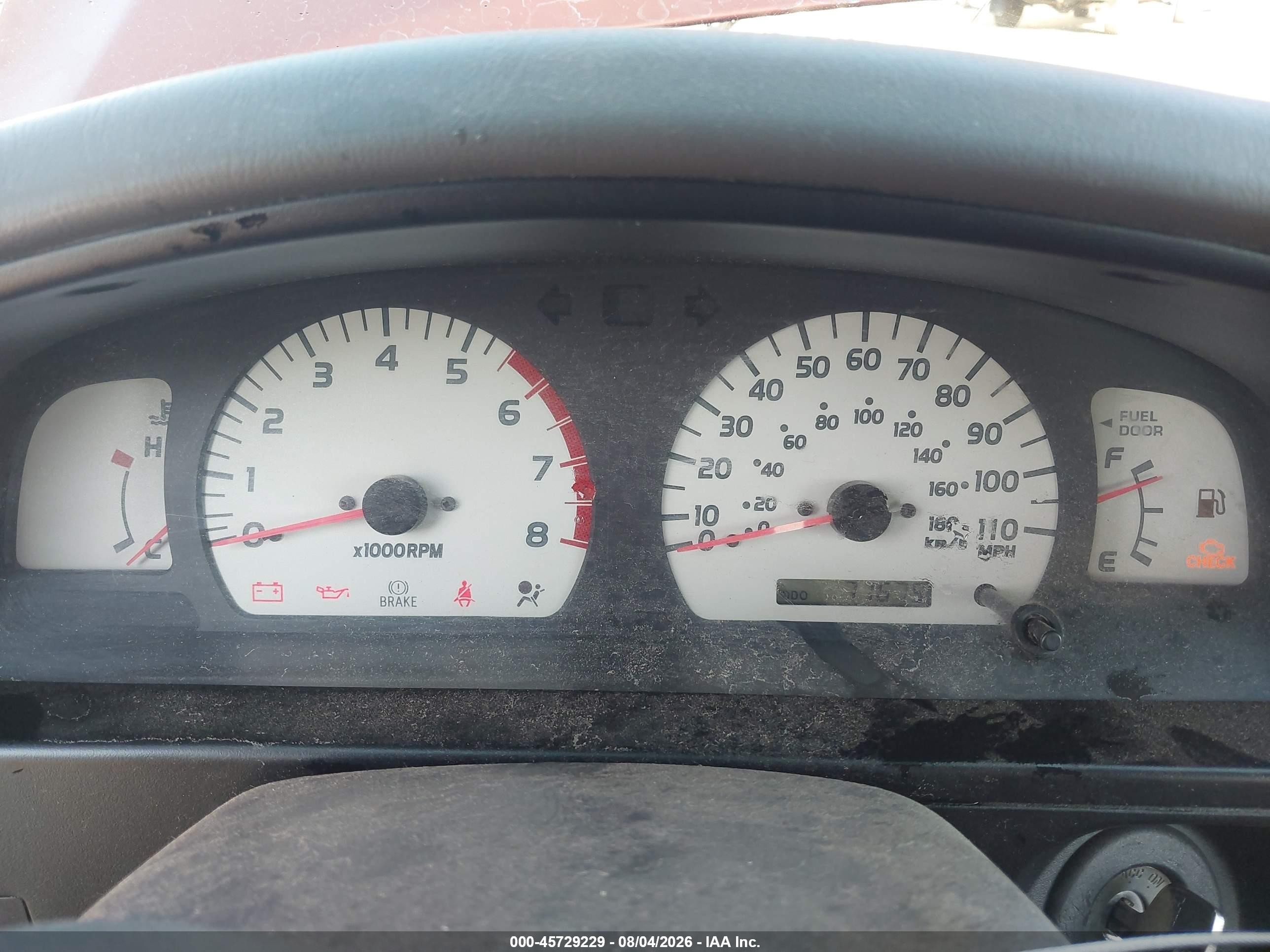 2001 Toyota Tacoma Red vin: 5TEVL52N71Z782334