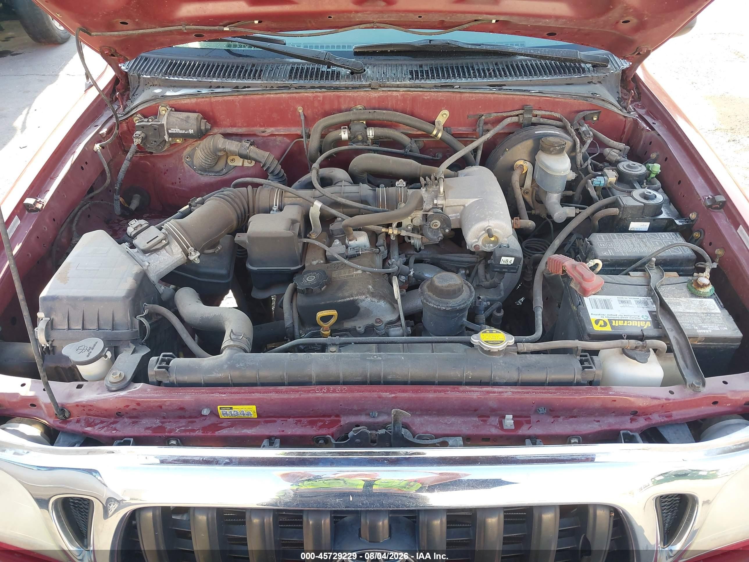 2001 Toyota Tacoma Red vin: 5TEVL52N71Z782334