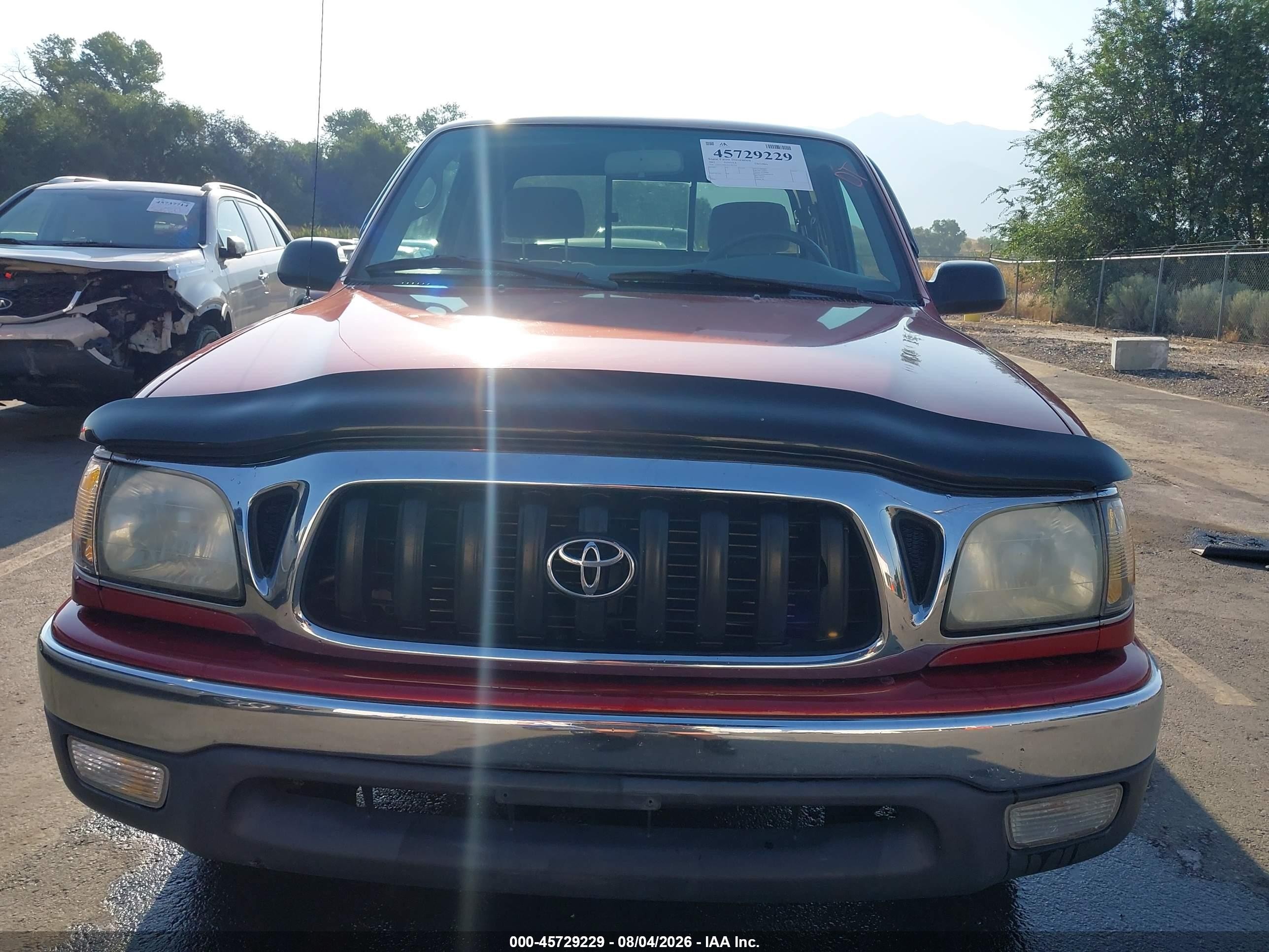 2001 Toyota Tacoma Red vin: 5TEVL52N71Z782334