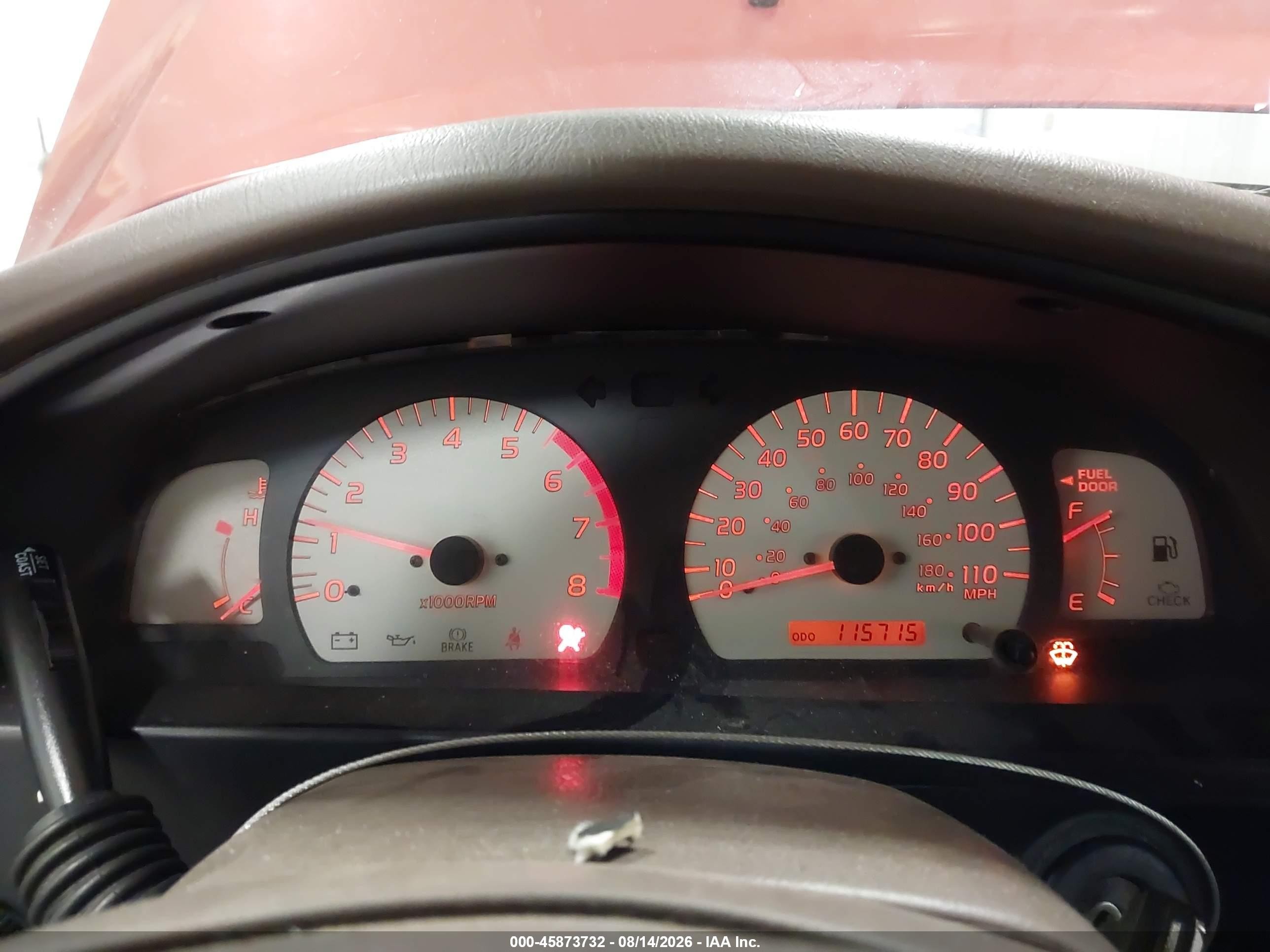 2002 Toyota Tacoma   Orange vin: 5TEVL52N72Z046253