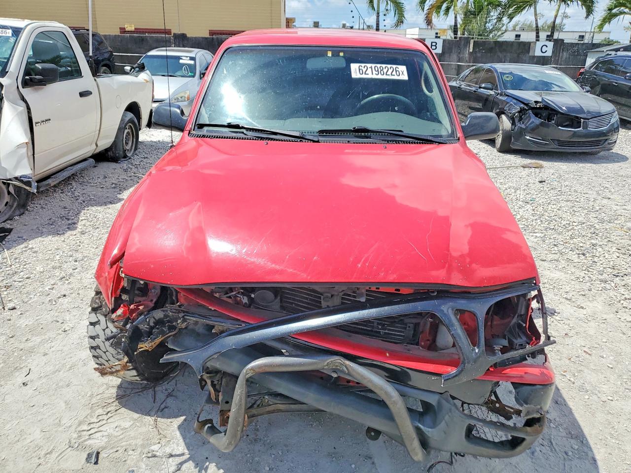 2003 Toyota Tacoma Base Red vin: 5TEVL52N73Z231436