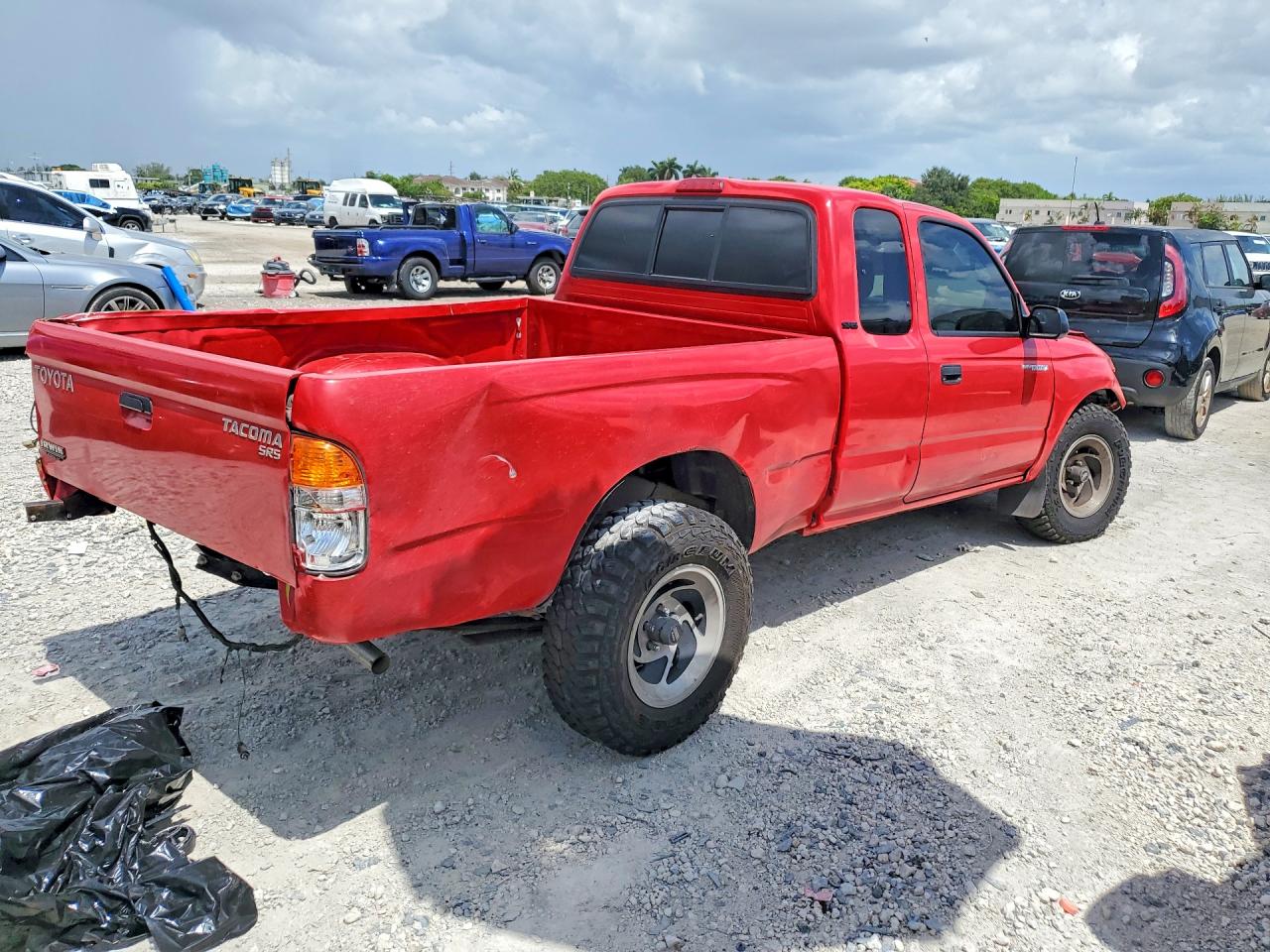 2003 Toyota Tacoma Base Red vin: 5TEVL52N73Z231436