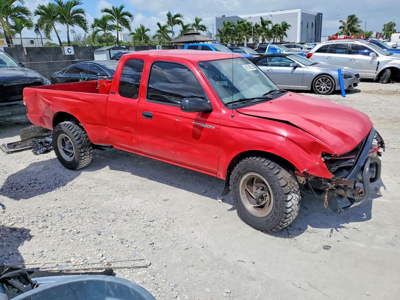 2003 Toyota Tacoma Base Red vin: 5TEVL52N73Z231436