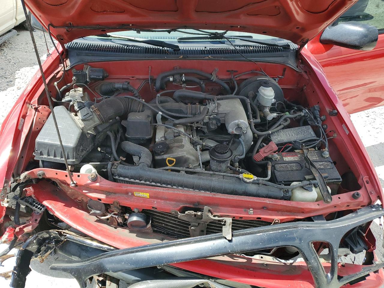 2003 Toyota Tacoma Base Red vin: 5TEVL52N73Z231436