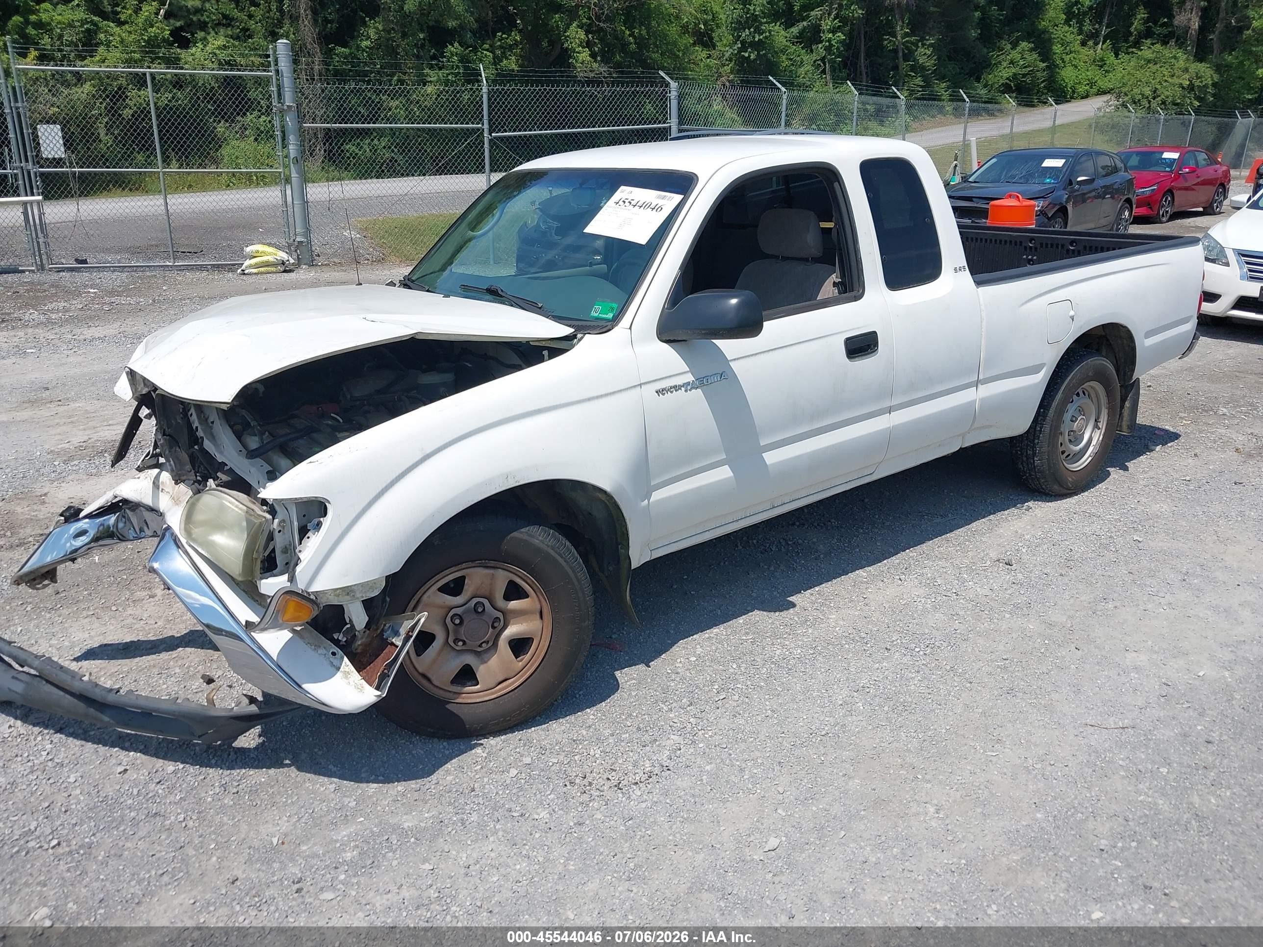 2003 Toyota Tacoma   White vin: 5TEVL52N73Z244946