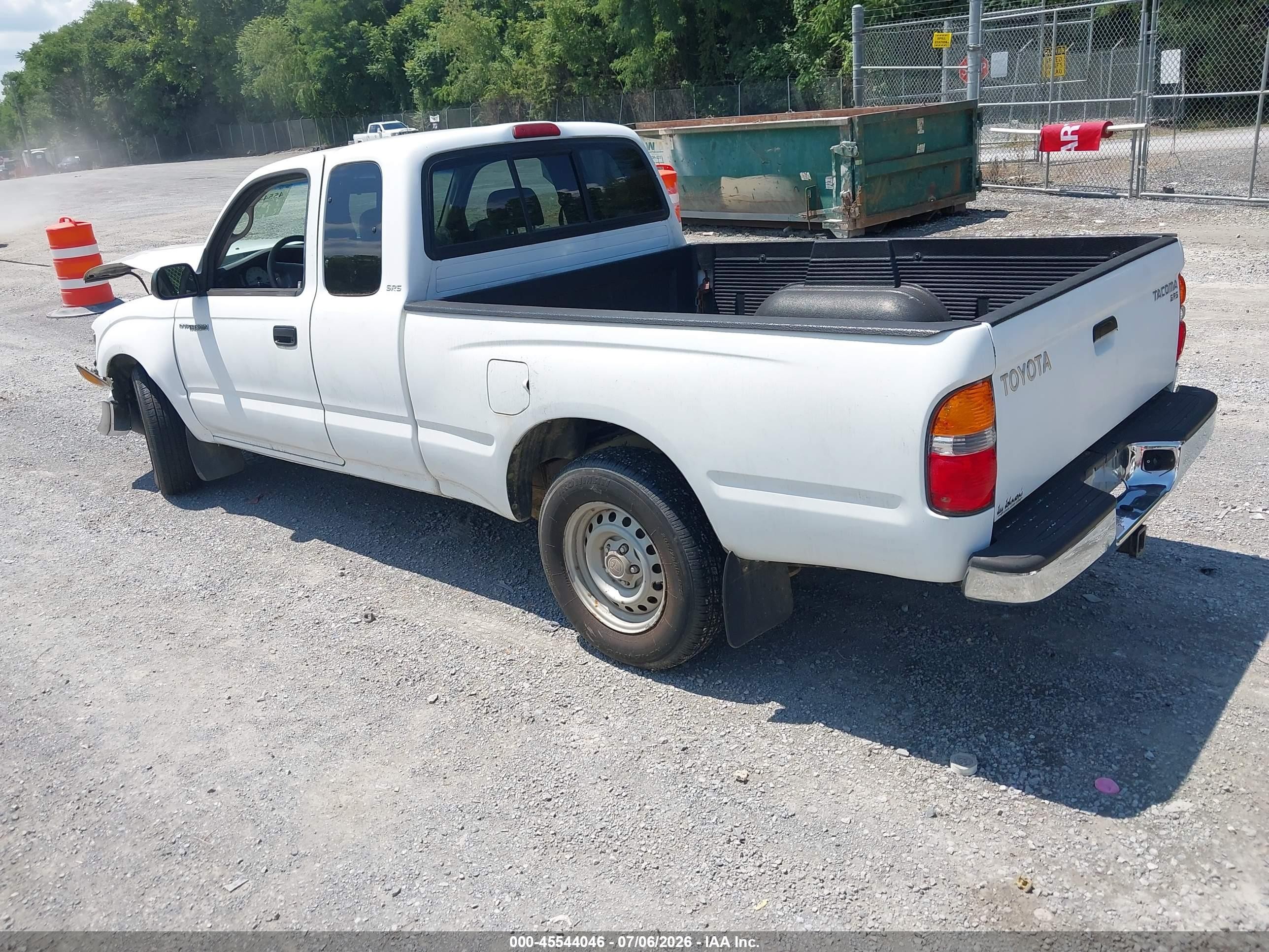 2003 Toyota Tacoma   White vin: 5TEVL52N73Z244946