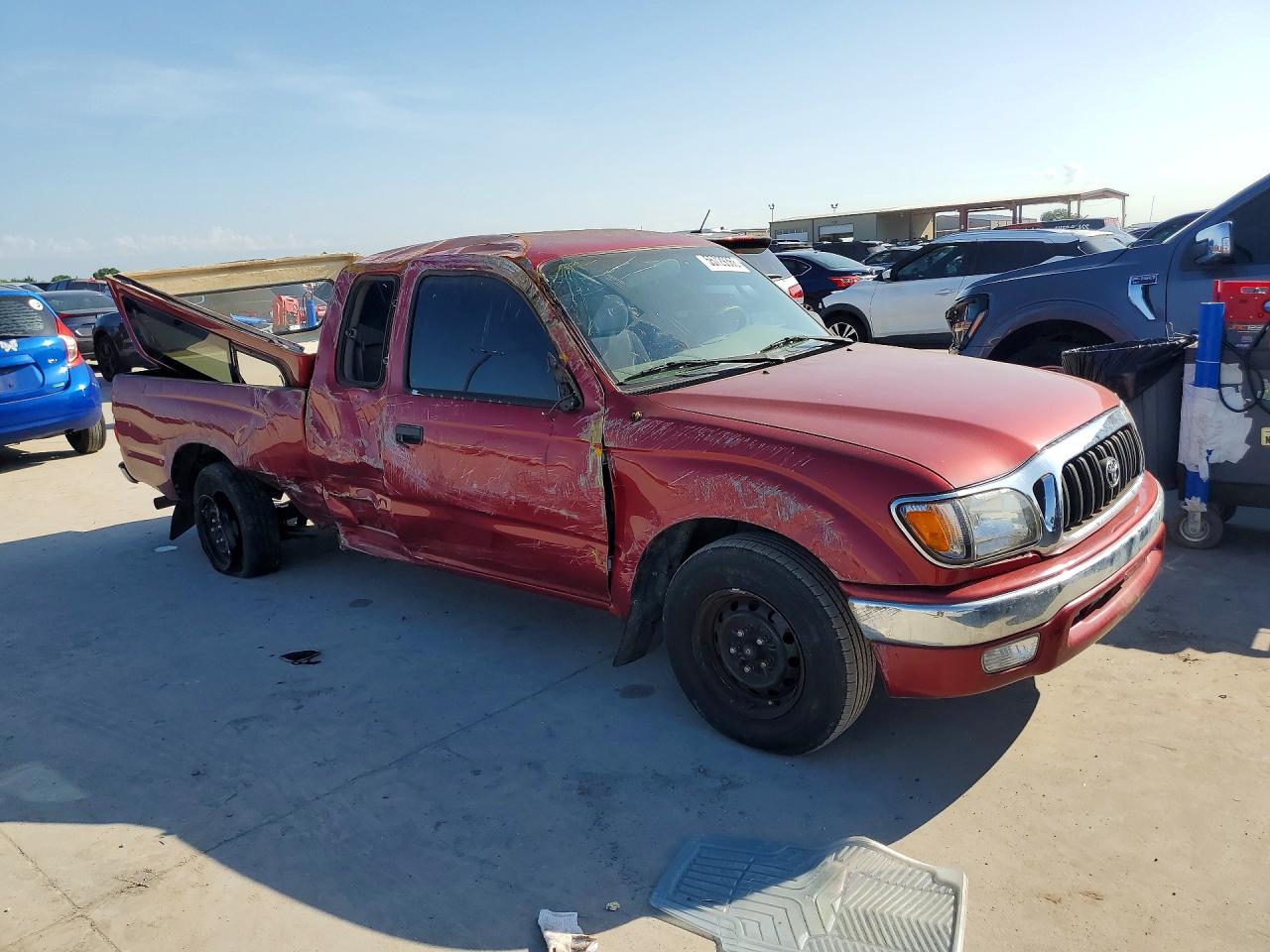 2004 Toyota Tacoma Xtracab Red vin: 5TEVL52N74Z431217