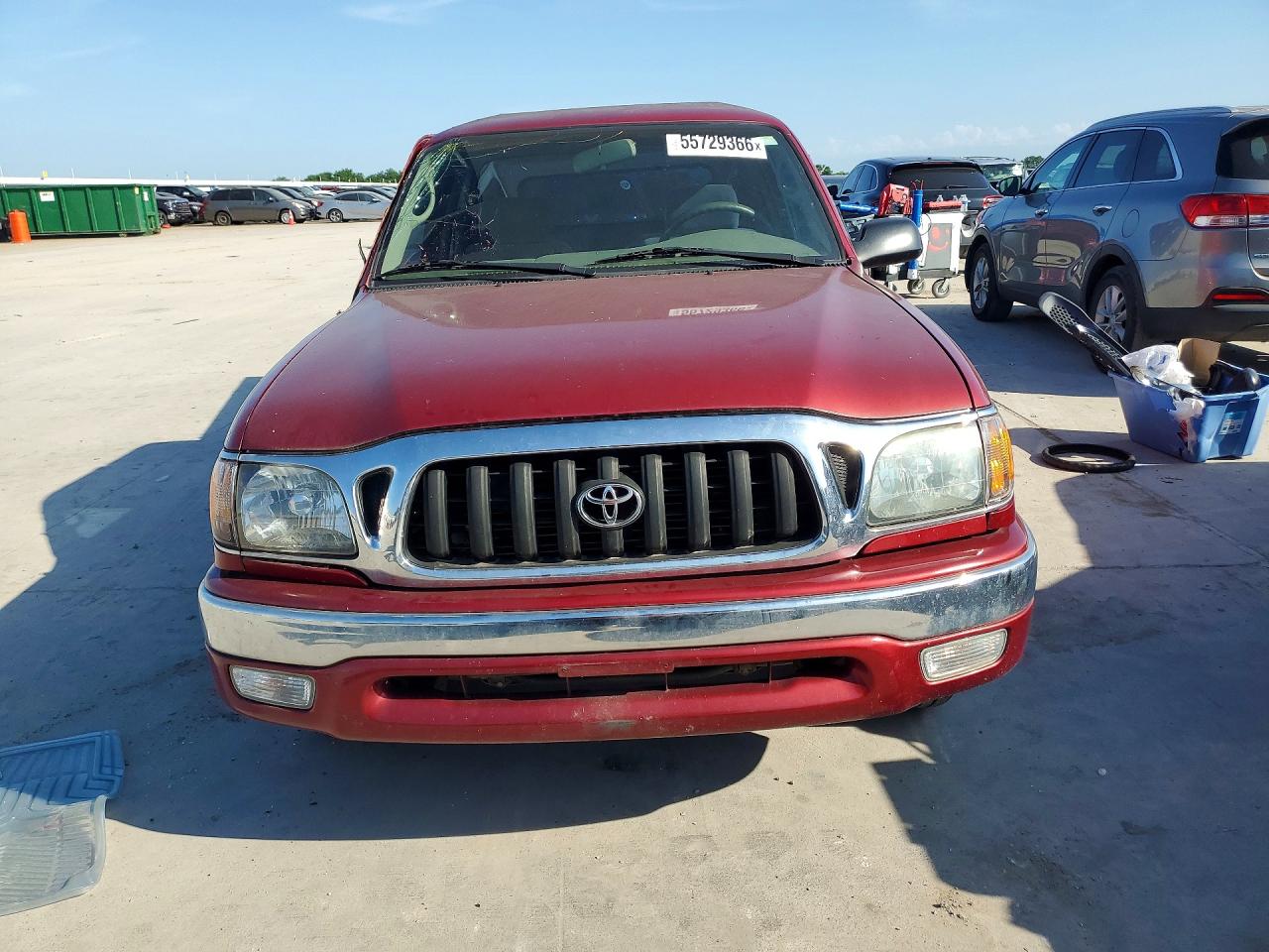 2004 Toyota Tacoma Xtracab Red vin: 5TEVL52N74Z431217