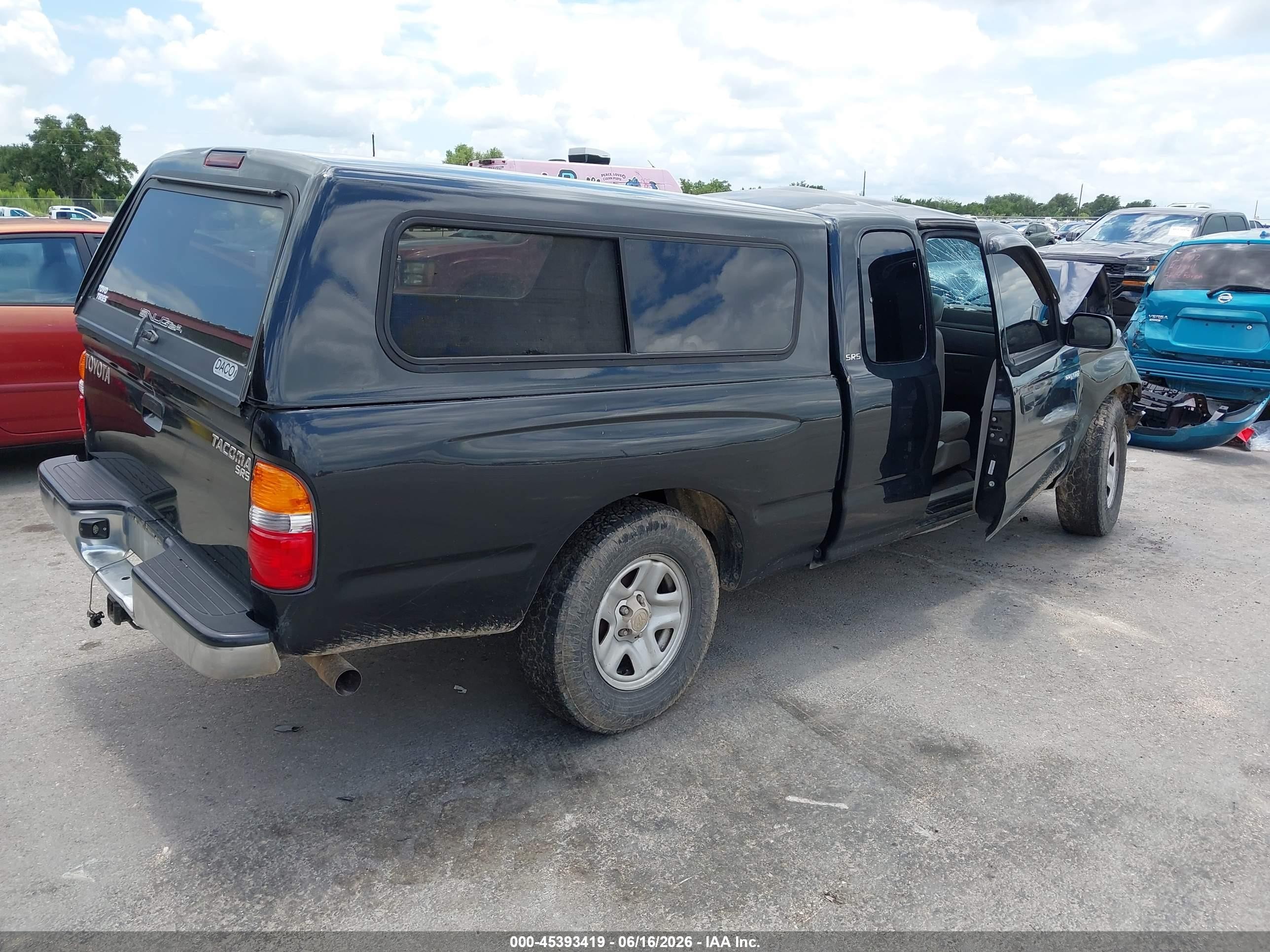 2003 Toyota Tacoma   Black vin: 5TEVL52N83Z231848