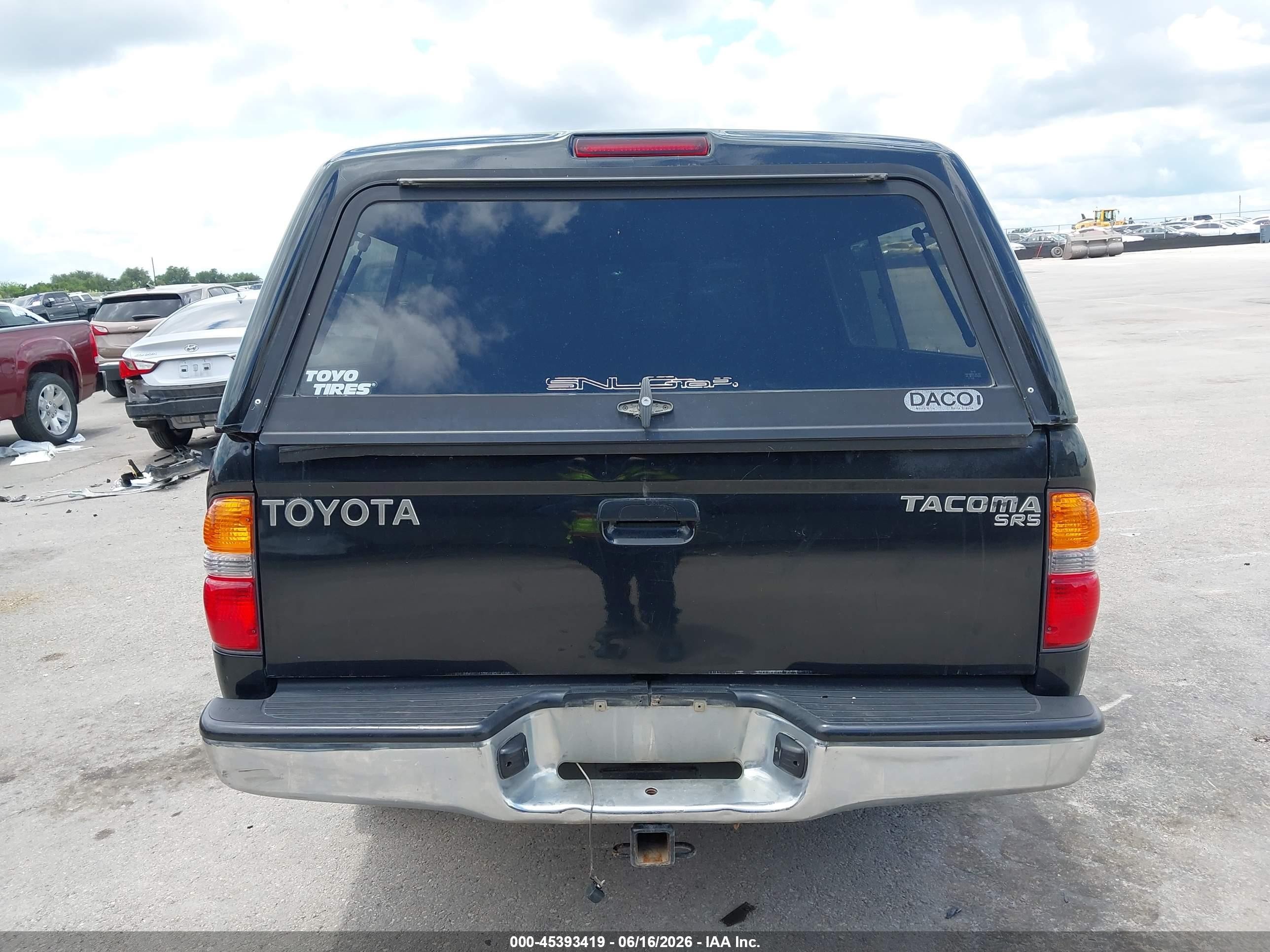 2003 Toyota Tacoma   Black vin: 5TEVL52N83Z231848