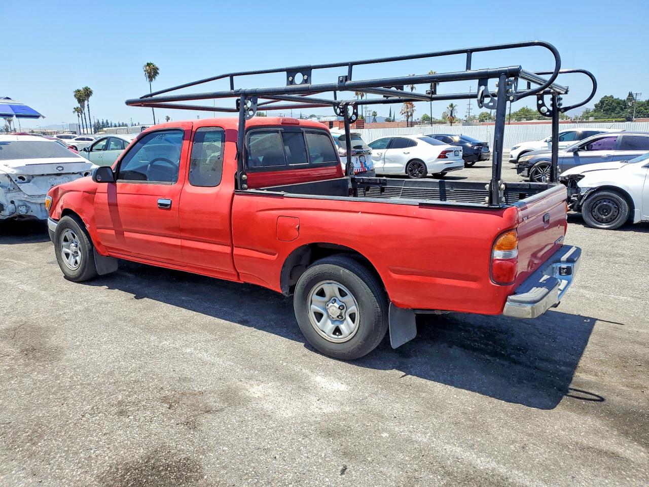 2001 Toyota Tacoma Xtracab Red vin: 5TEVL52N91Z791911