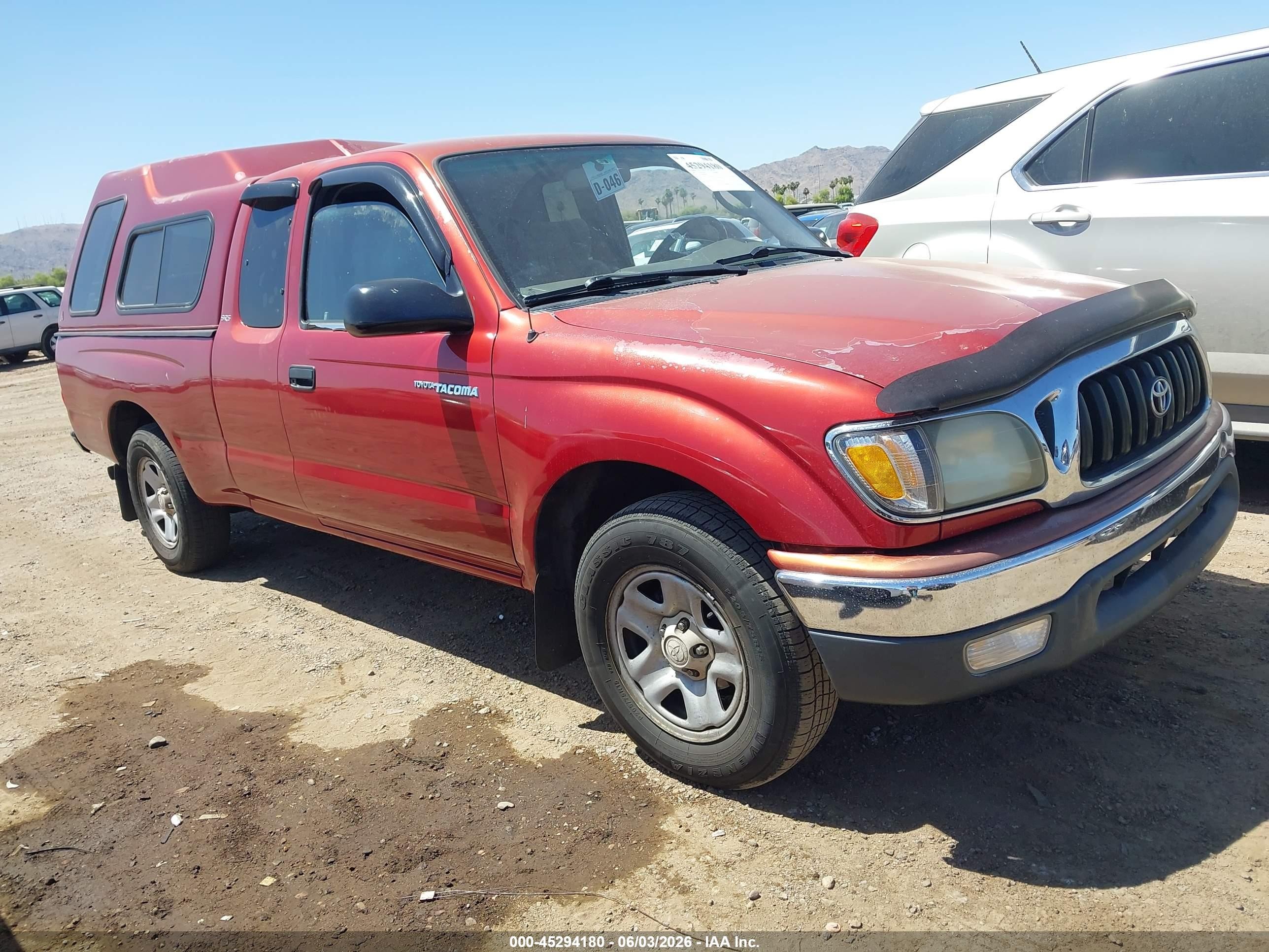 2002 Toyota Tacoma   Maroon vin: 5TEVL52N92Z896286