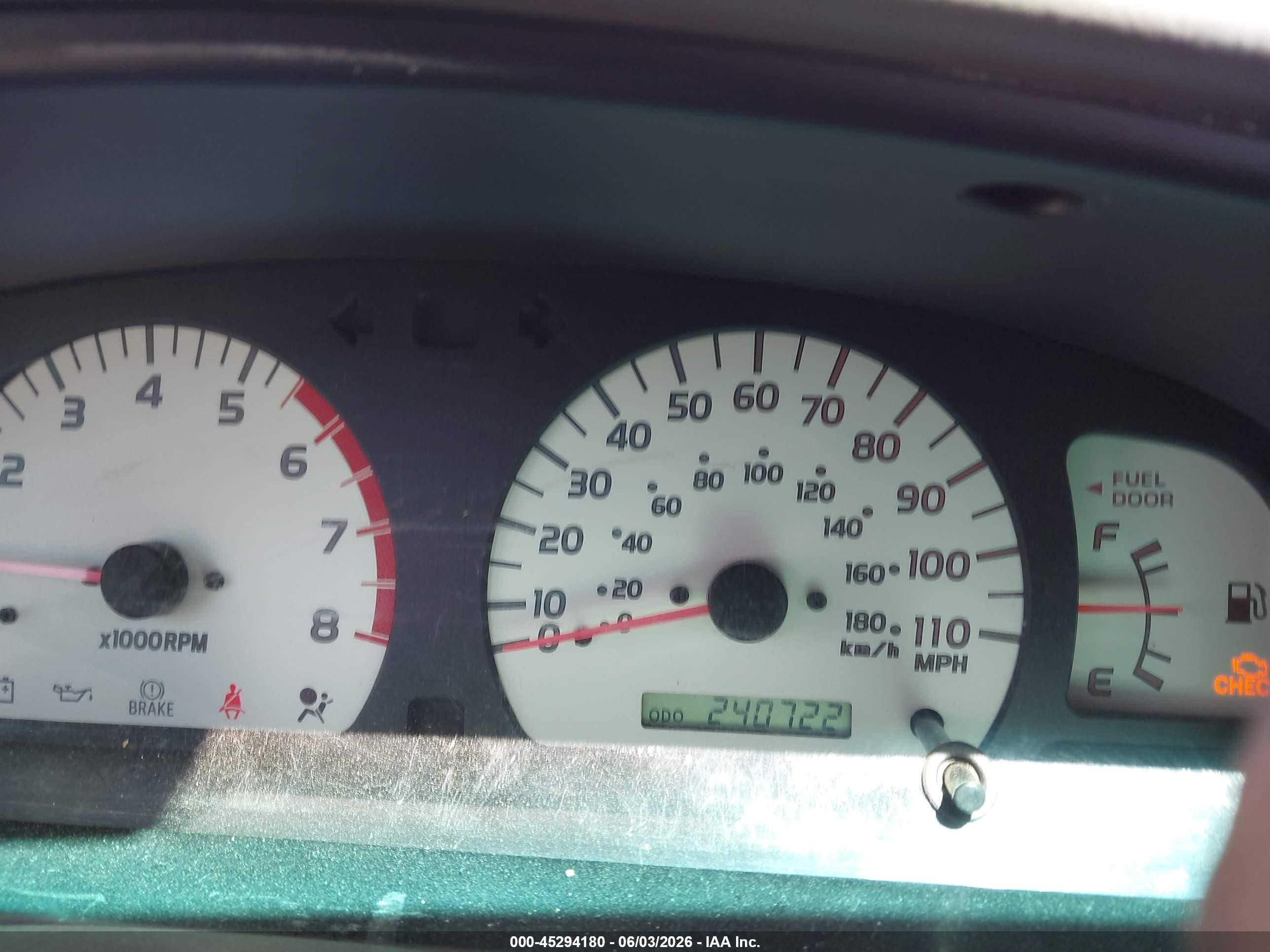 2002 Toyota Tacoma   Maroon vin: 5TEVL52N92Z896286