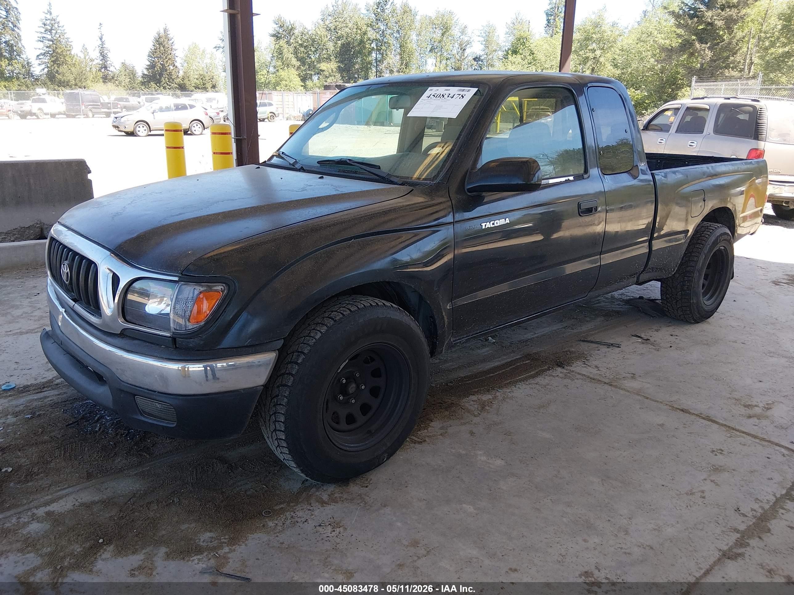 2004 Toyota Tacoma   Черный vin: 5TEVL52N94Z330356