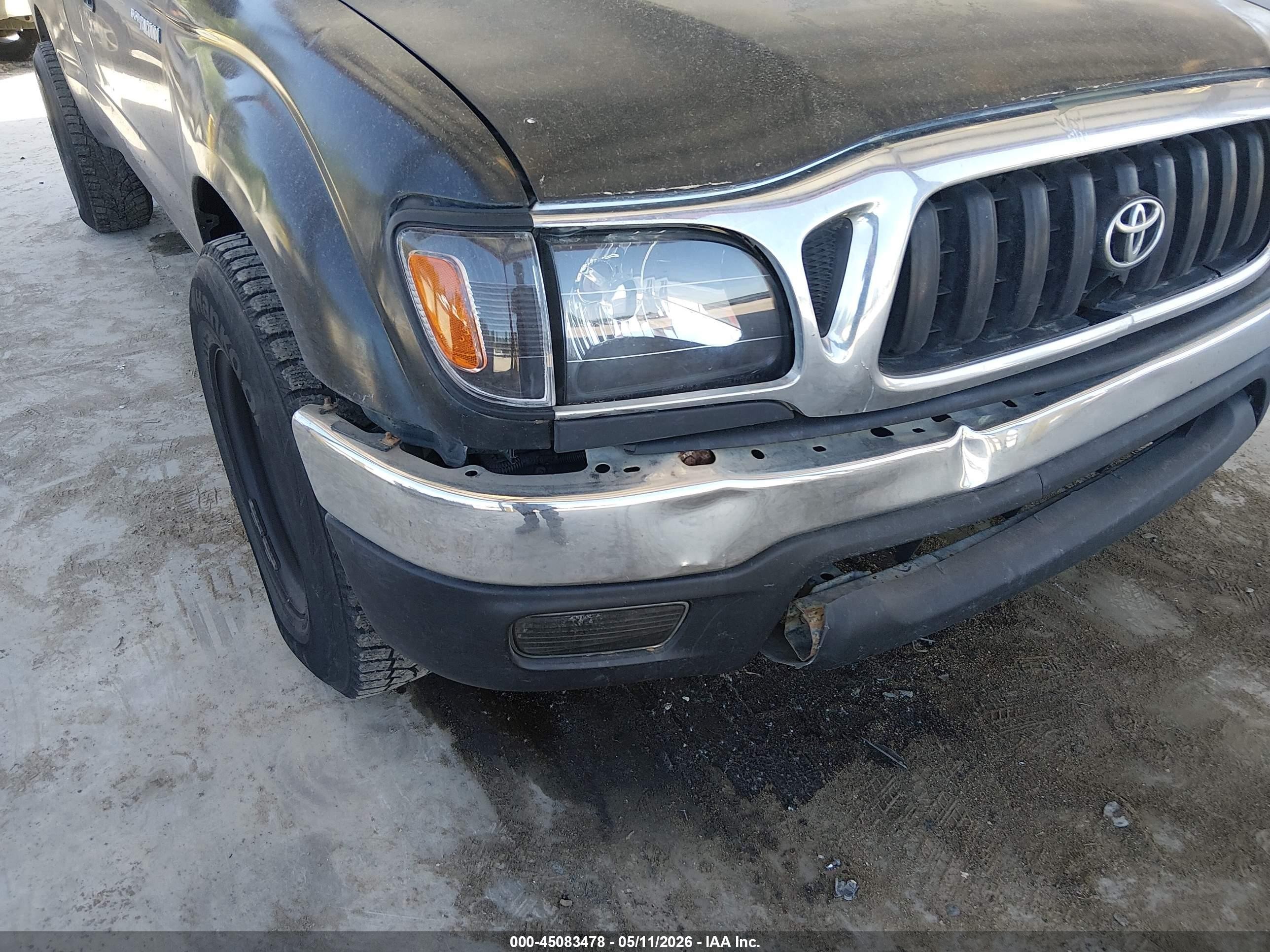 2004 Toyota Tacoma   Черный vin: 5TEVL52N94Z330356