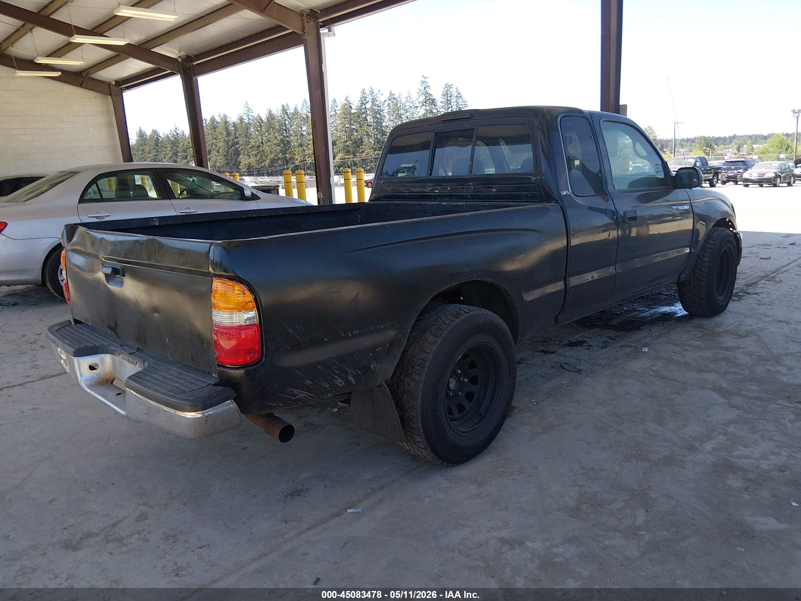 2004 Toyota Tacoma   Черный vin: 5TEVL52N94Z330356