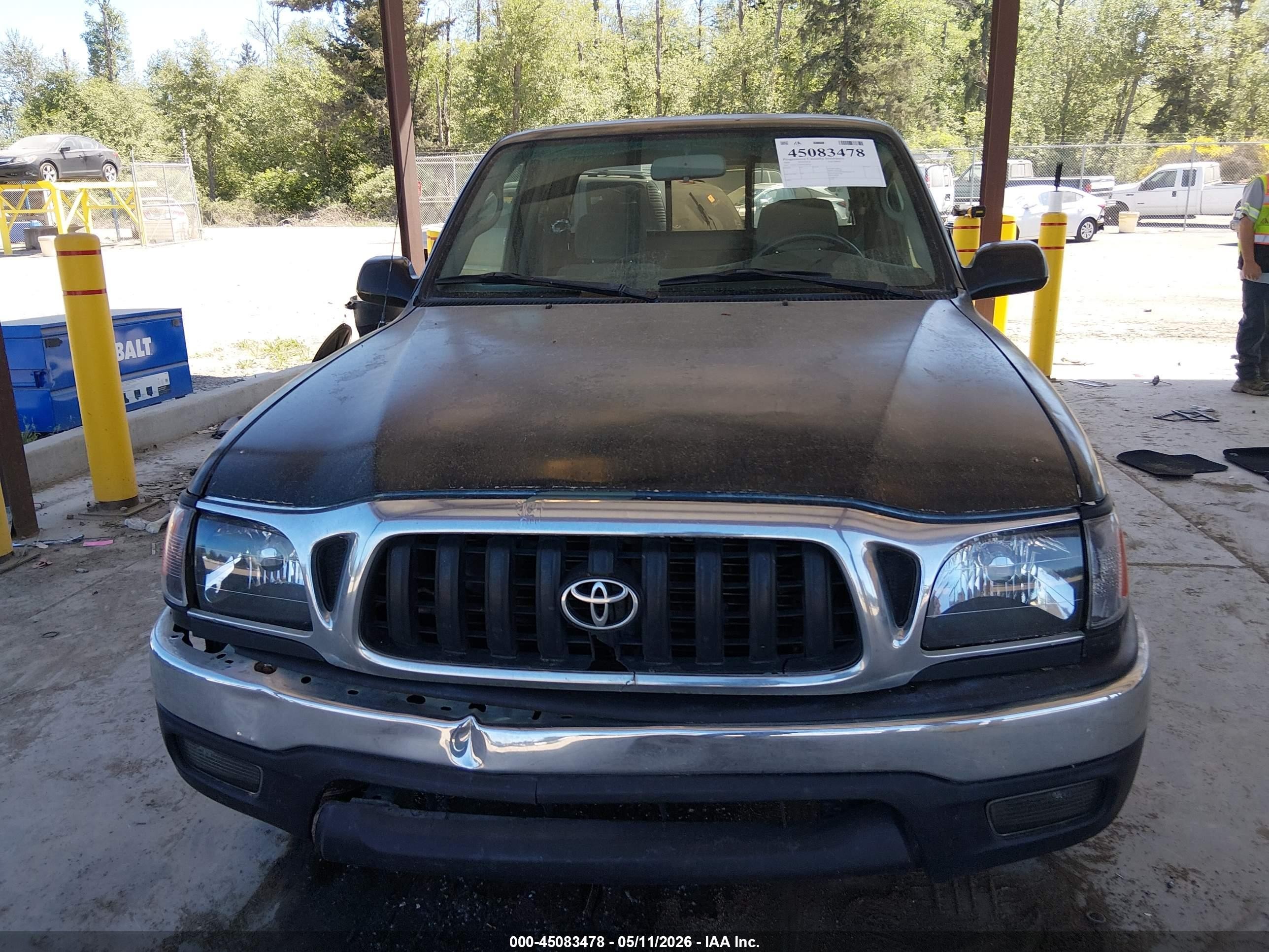 2004 Toyota Tacoma   Черный vin: 5TEVL52N94Z330356