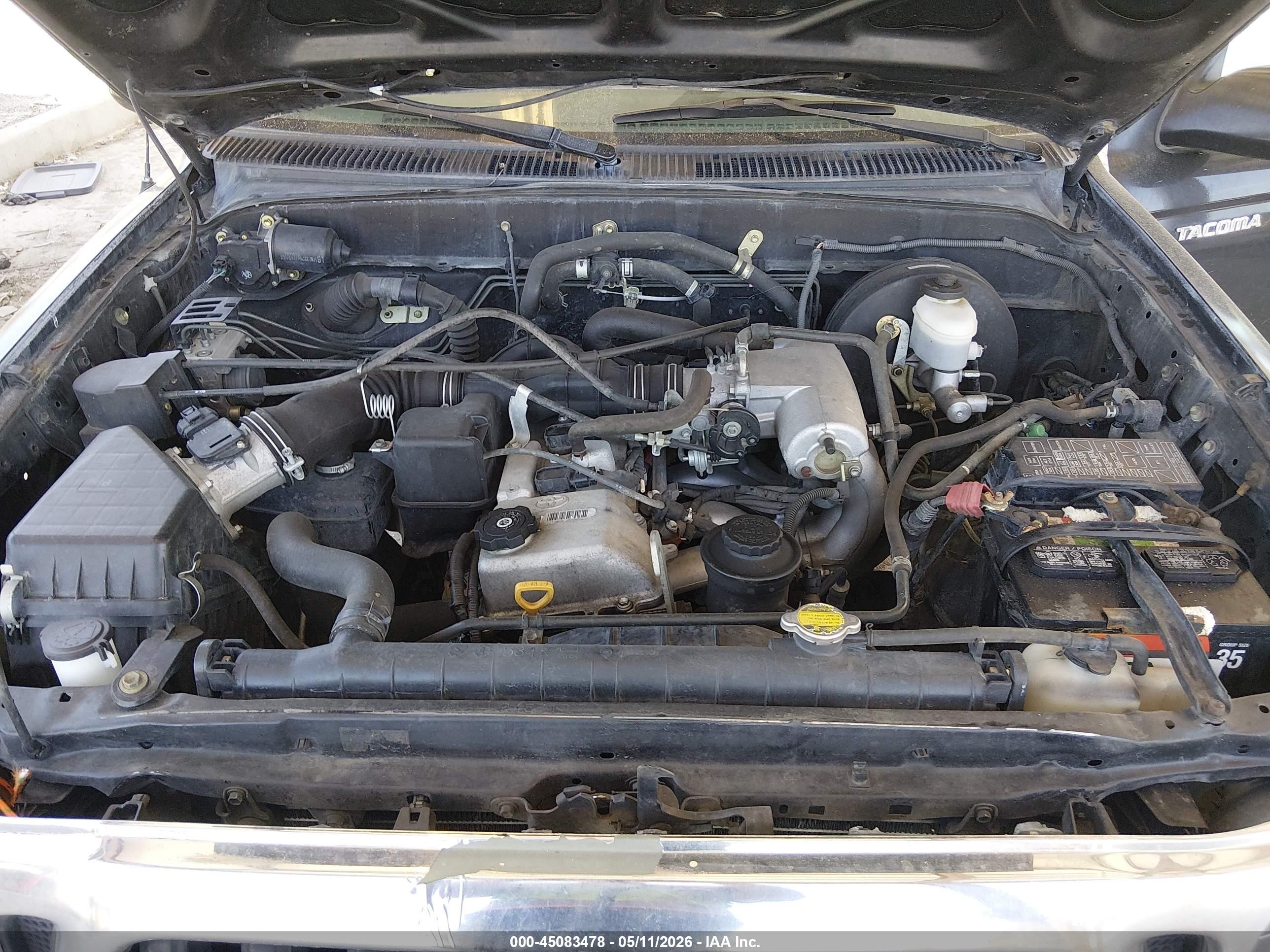 2004 Toyota Tacoma   Черный vin: 5TEVL52N94Z330356