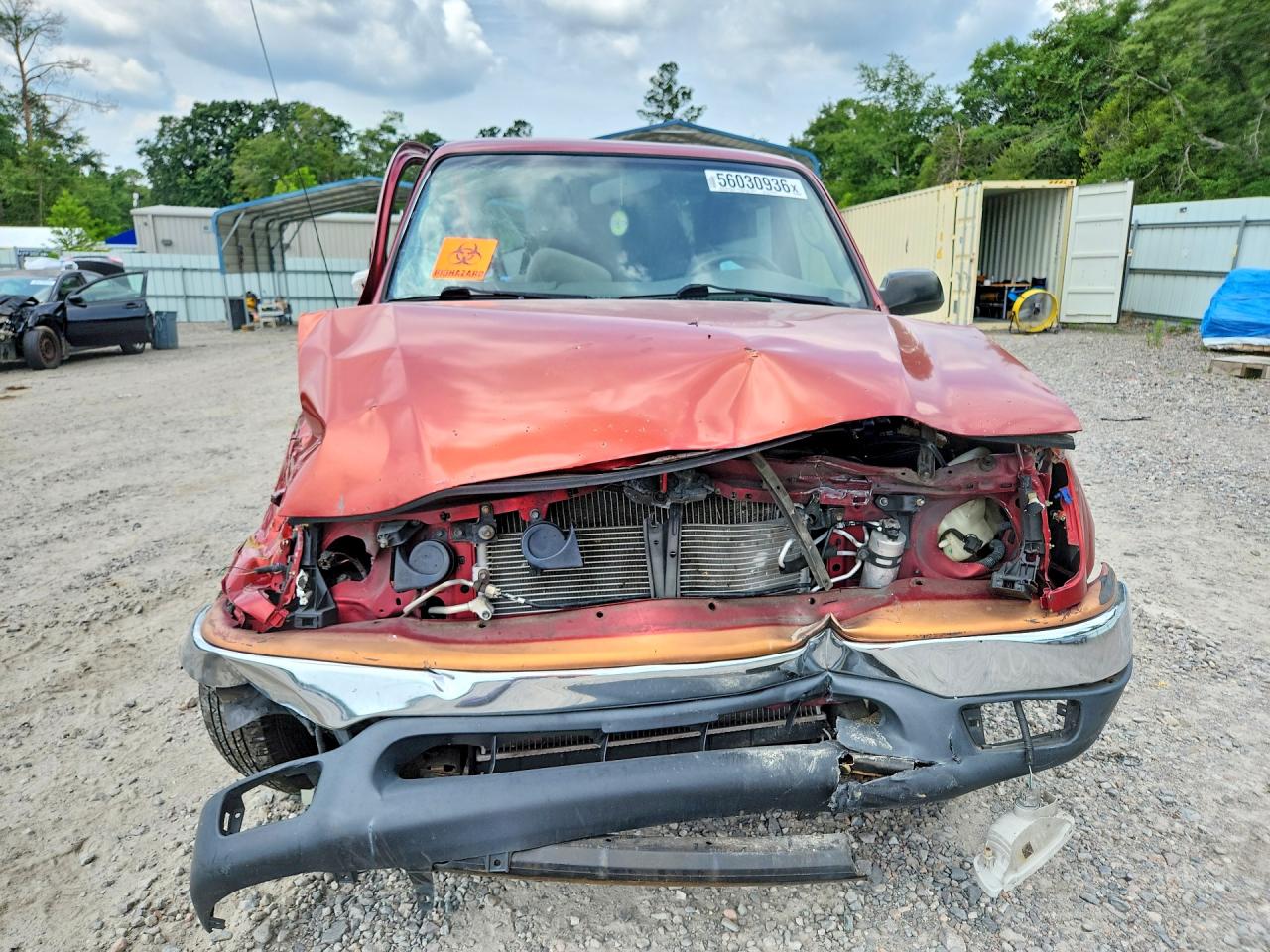 2003 Toyota Tacoma Xtracab Red vin: 5TEVL52NX3Z179977