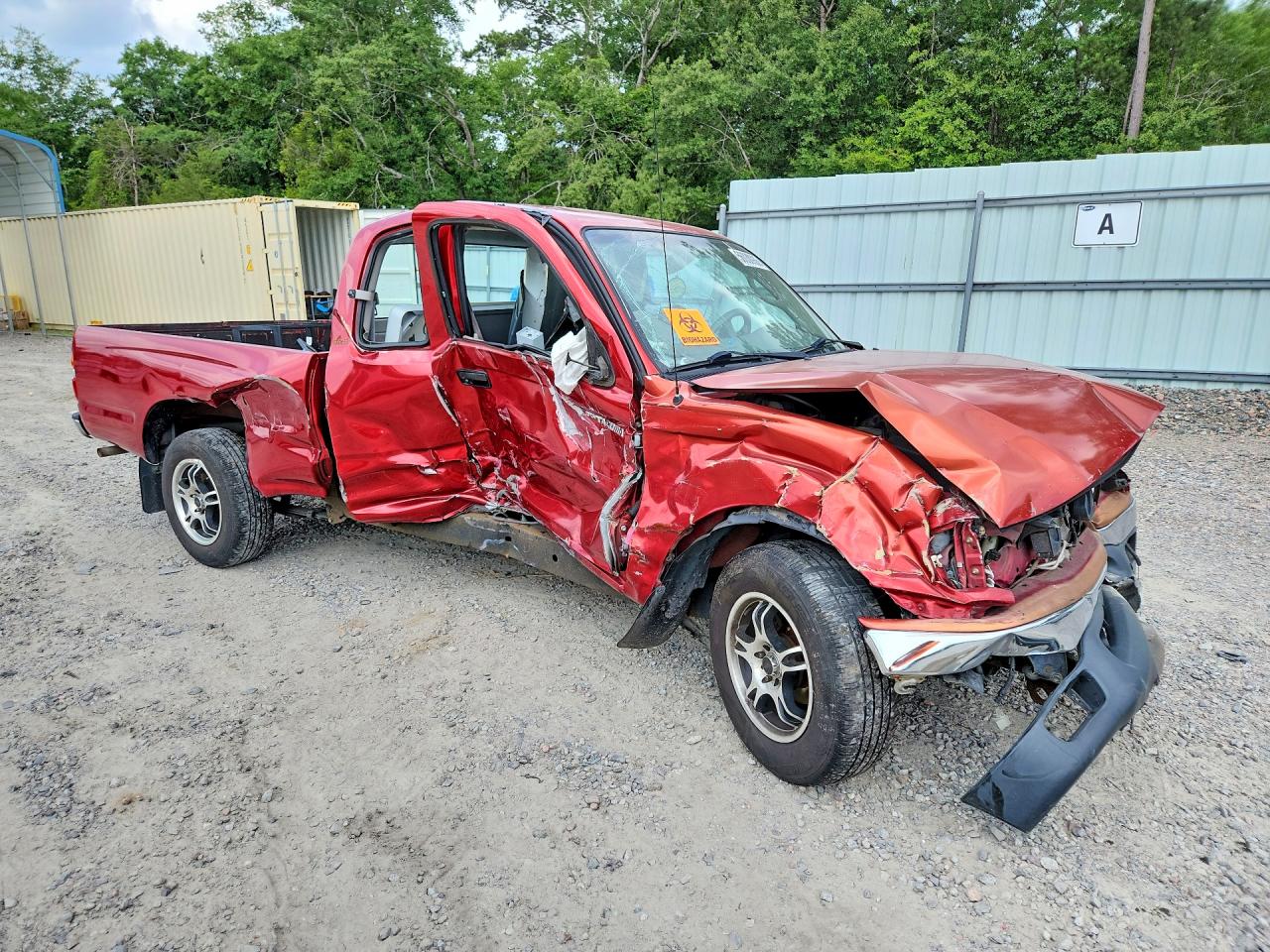 2003 Toyota Tacoma Xtracab Red vin: 5TEVL52NX3Z179977