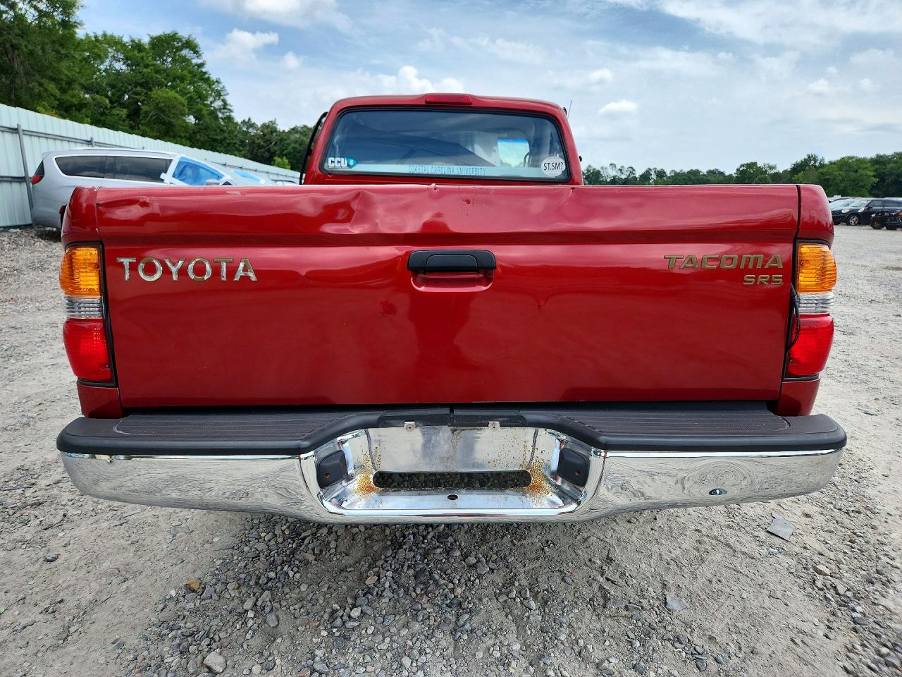 2003 Toyota Tacoma Xtracab Red vin: 5TEVL52NX3Z179977
