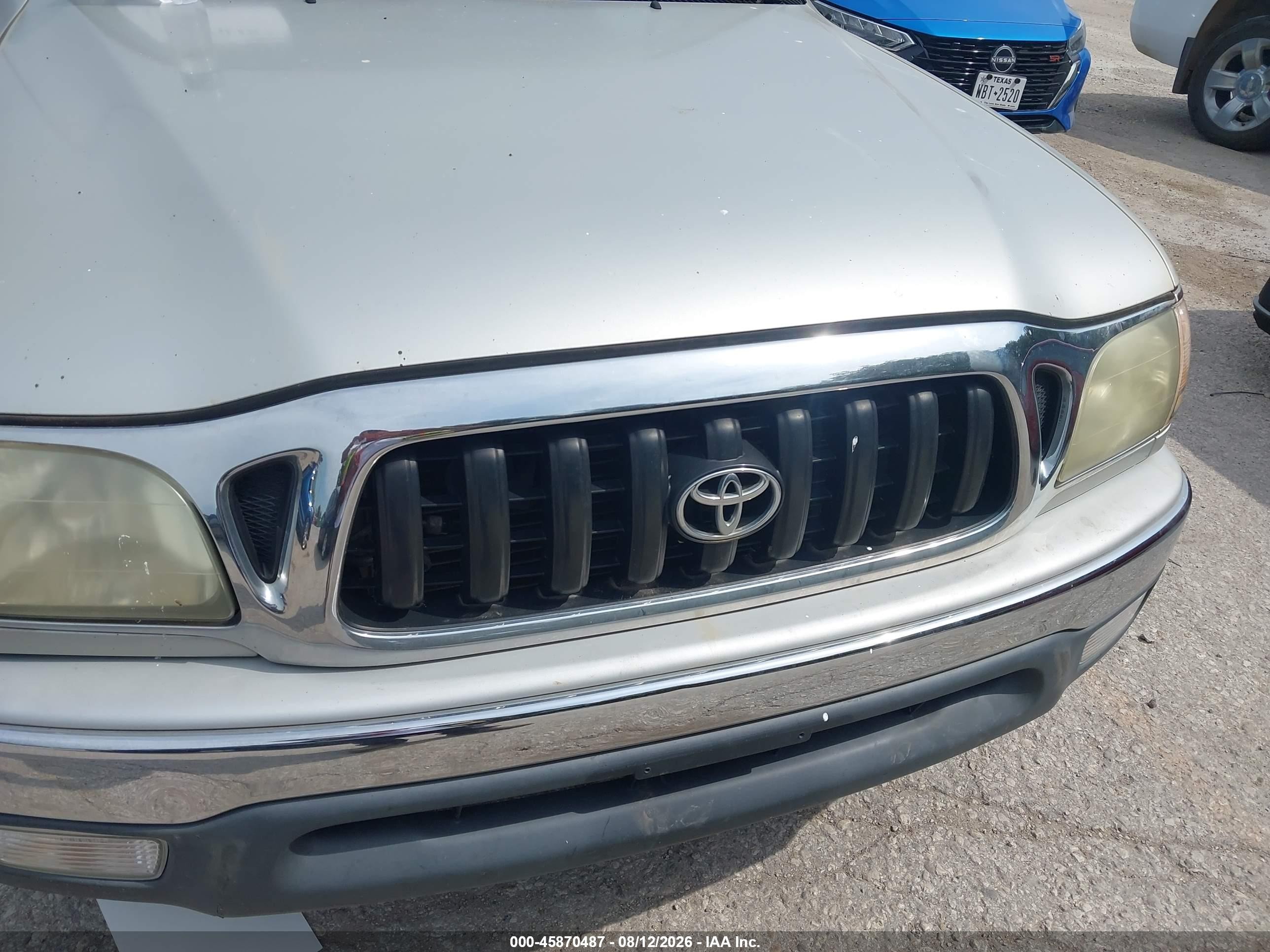 2004 Toyota Tacoma   Серебряный vin: 5TEVL52NX4Z367304